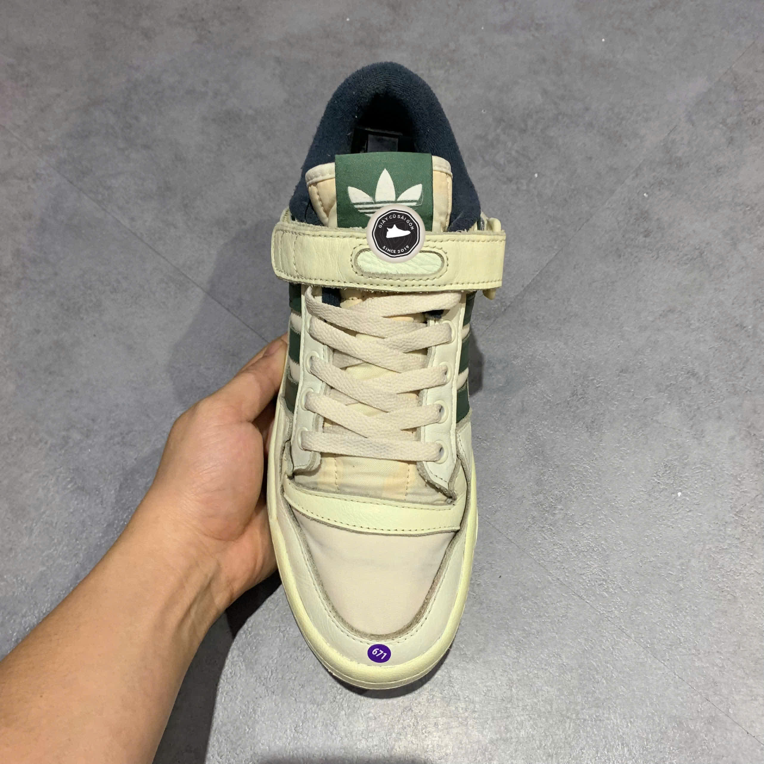 Giày 2hand Forum 84 Low AEC 'Cream And Green' HR0558  SIZE 41 1/3 pvn17357