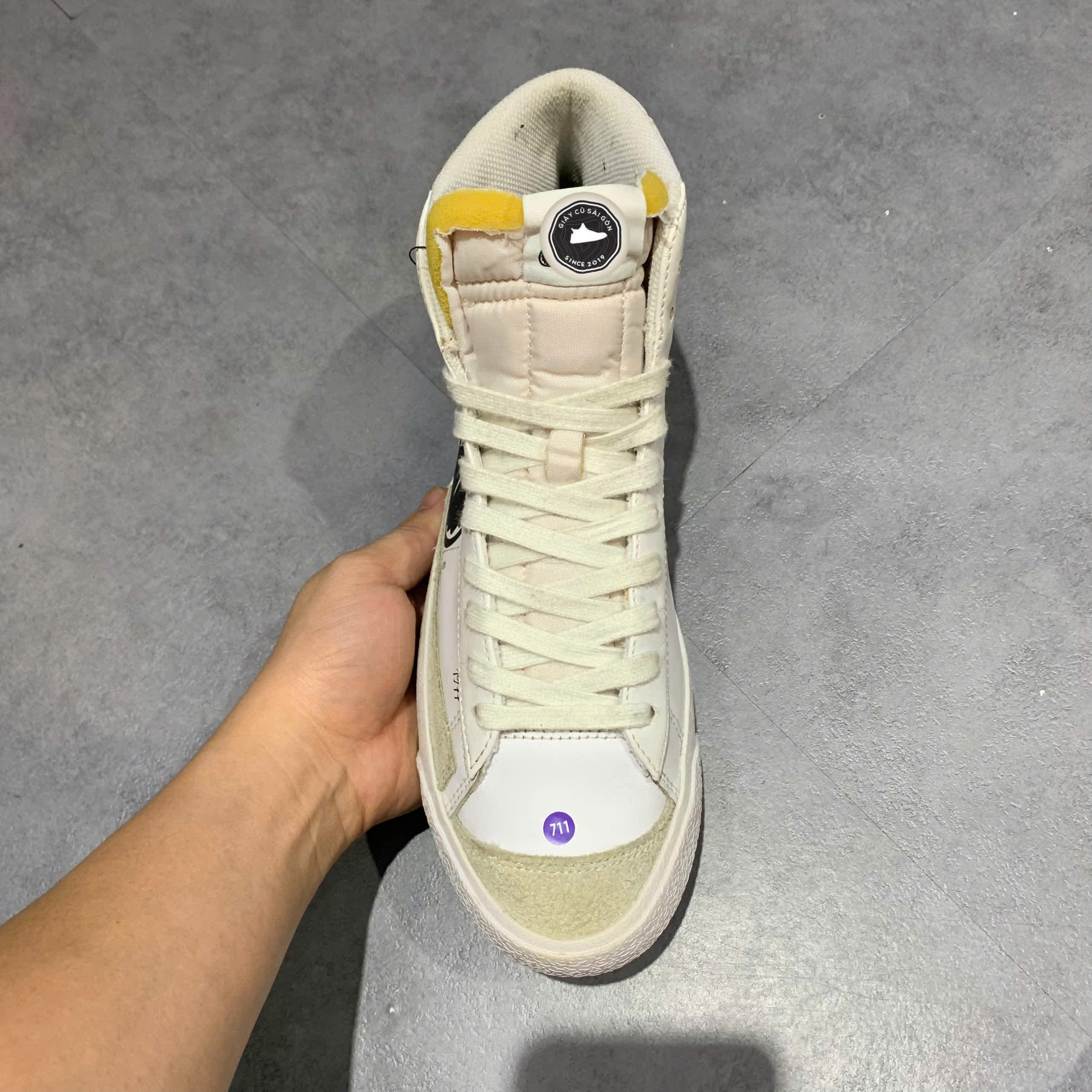 NIKE BLAZER MID '77 SKETCH WHITE BLACK CW7580-101 – GIÀY 2HAND
