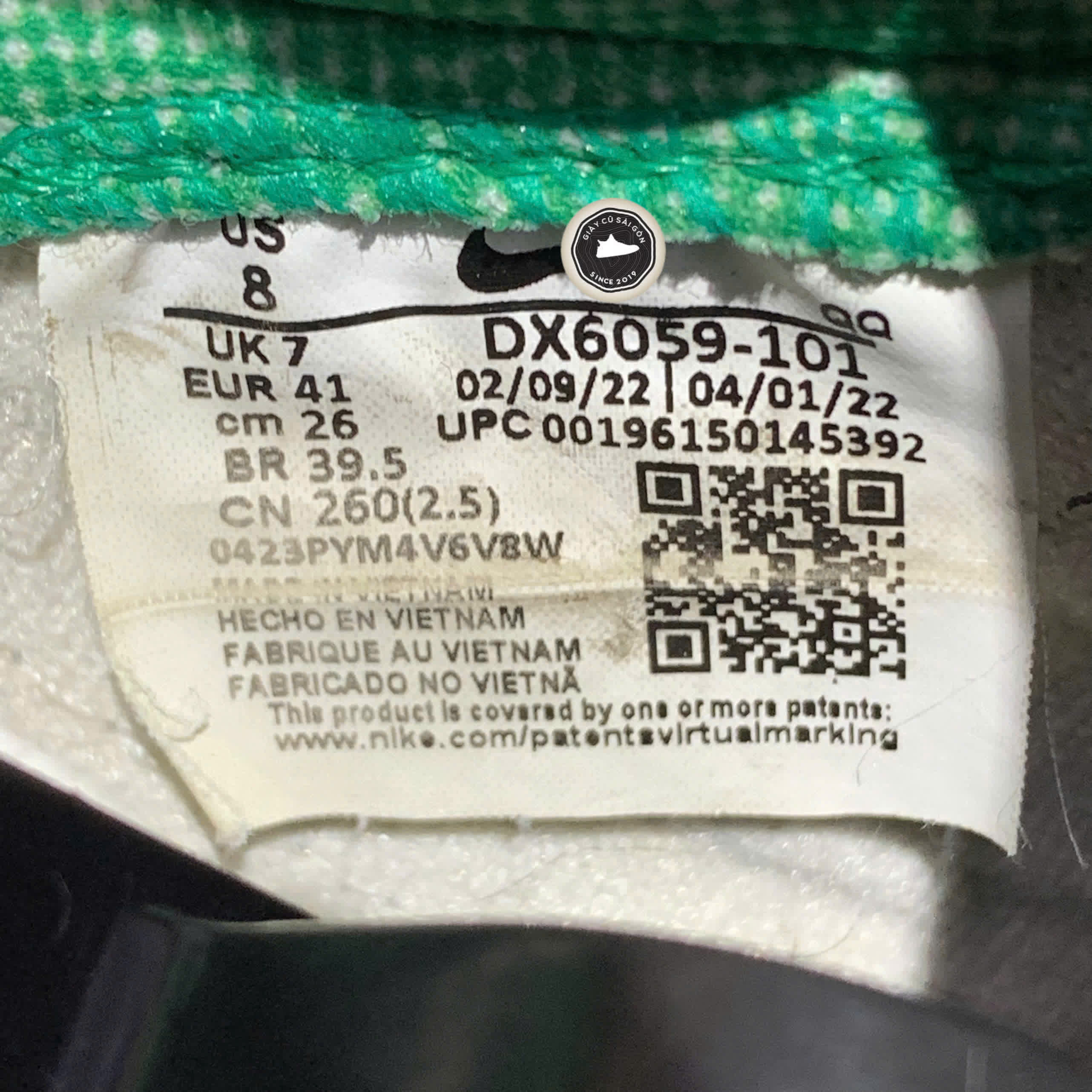 Giày 2hand 77 Jumbo 'Mighty Swooshers' DX6059-101 SIZE 41 PVN17524