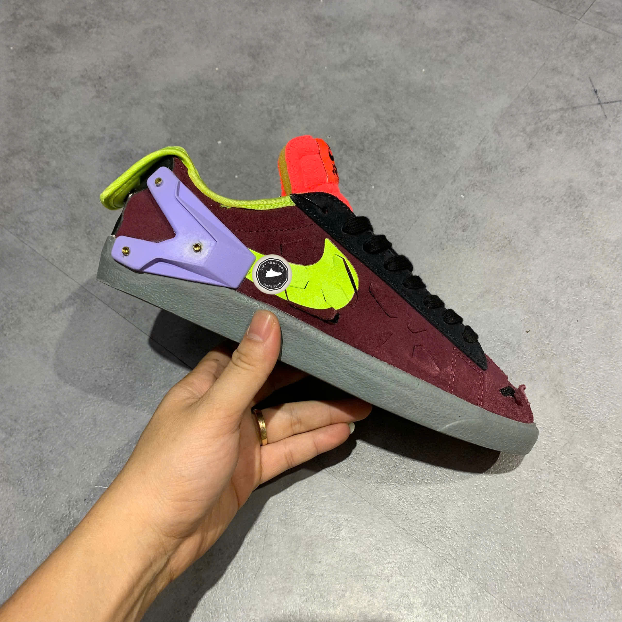 Giày 2hand Acronym x Blazer Low 'Night Maroon' DN2067-600 SIZE 40 PVN17545