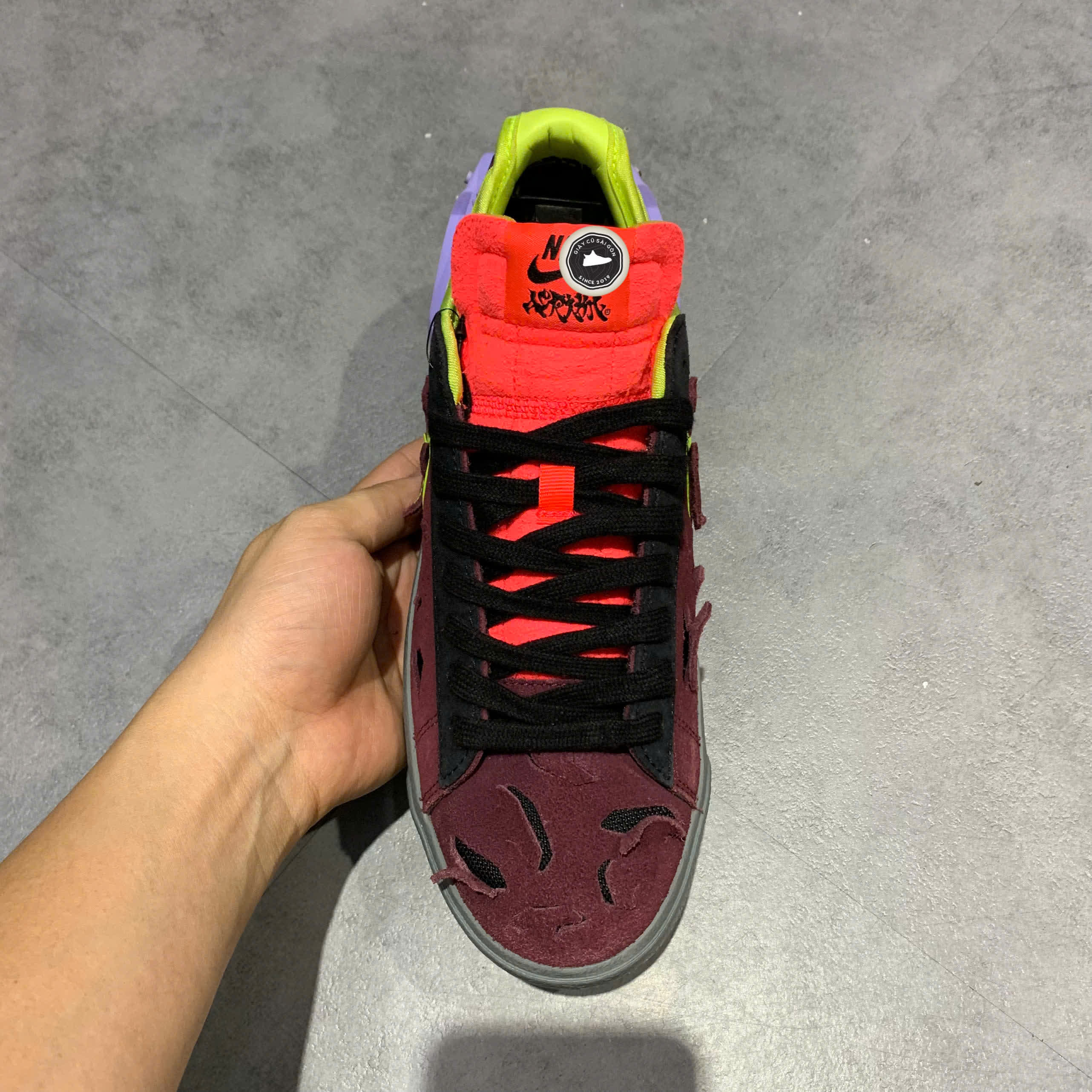 Giày 2hand Acronym x Blazer Low 'Night Maroon' DN2067-600 SIZE 40 PVN17545