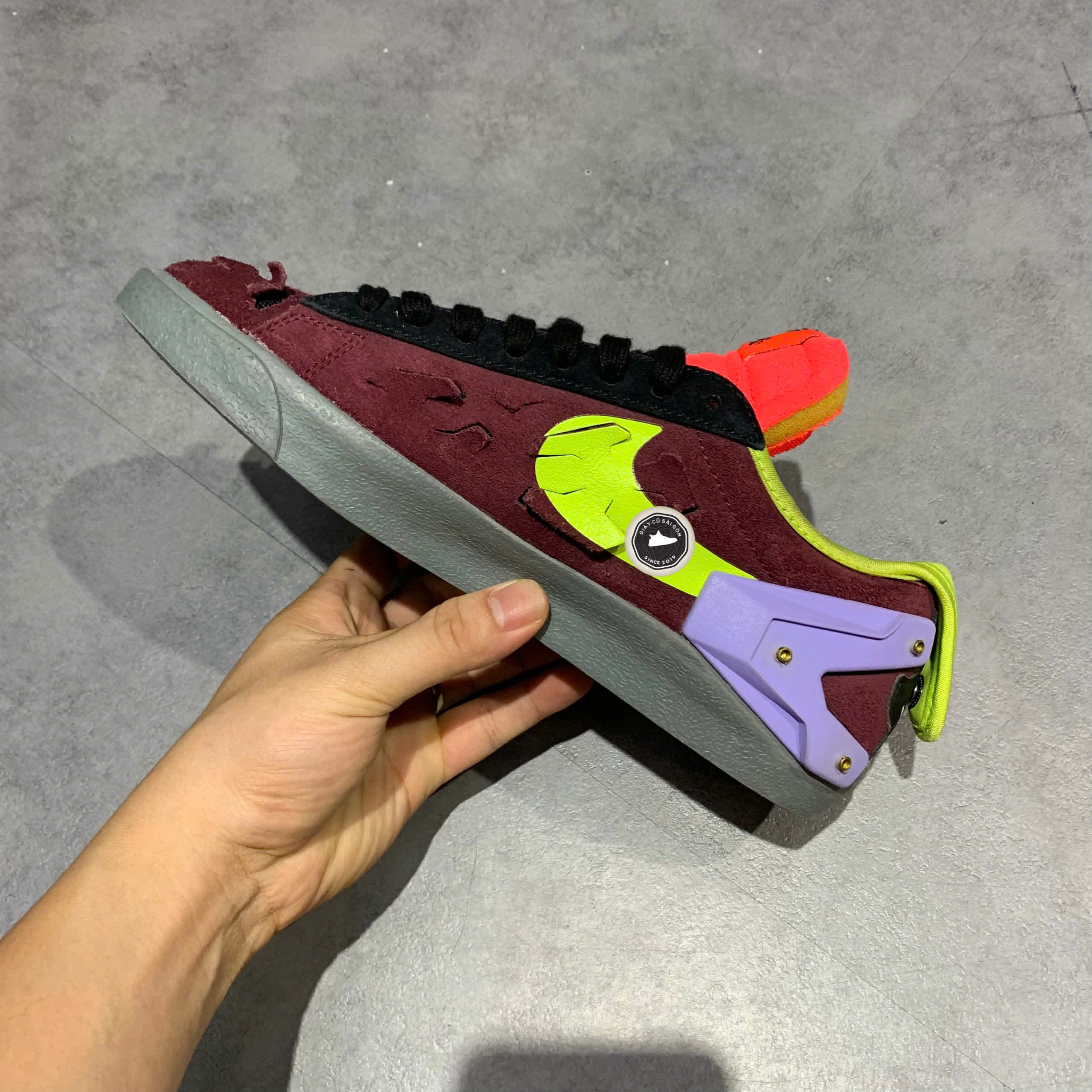 Giày 2hand Acronym x Blazer Low 'Night Maroon' DN2067-600 SIZE 40 PVN17545