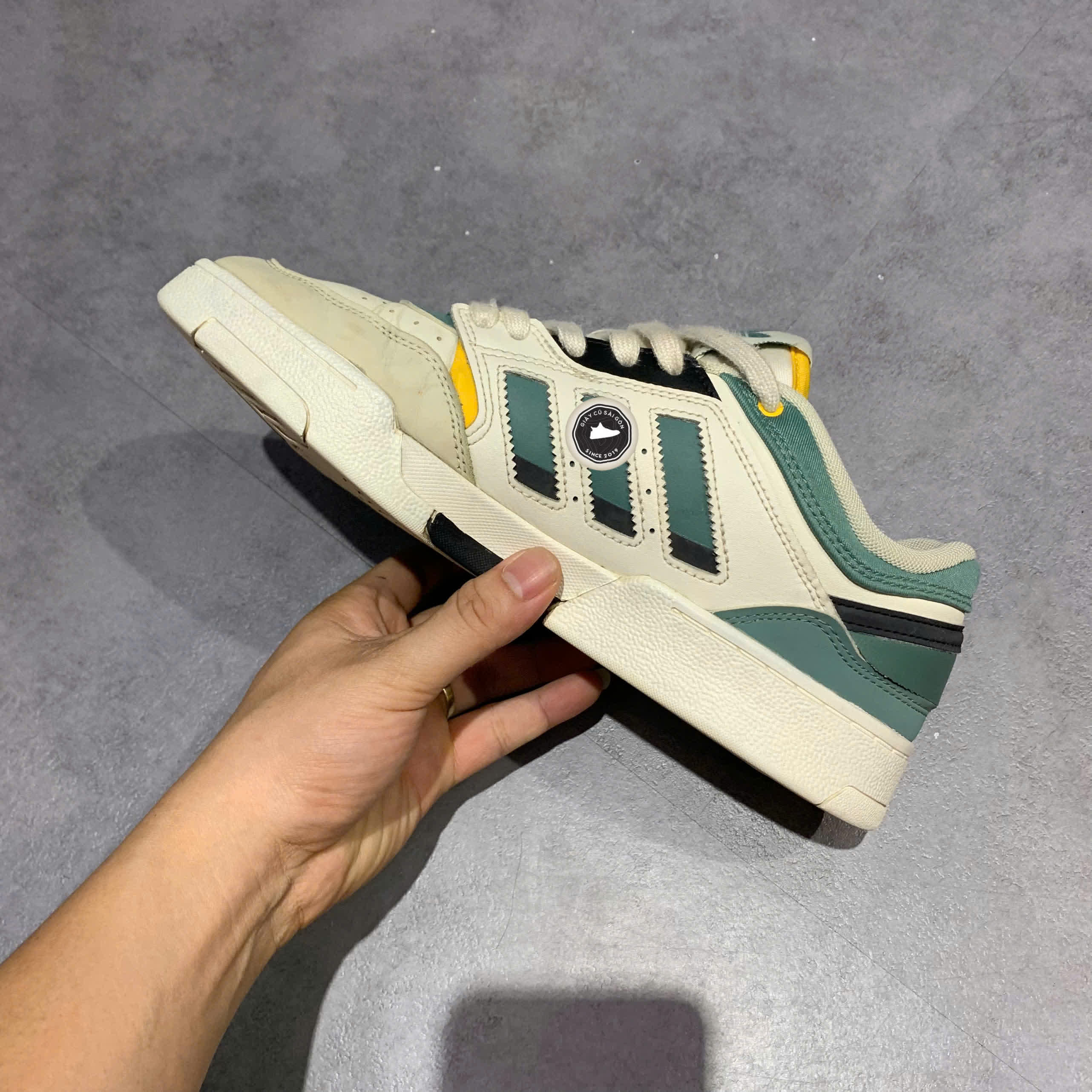 Giày 2hand Drop Step Low 'White Tech Emerald' GW9735 SIZE 40 2/3 pvn17410