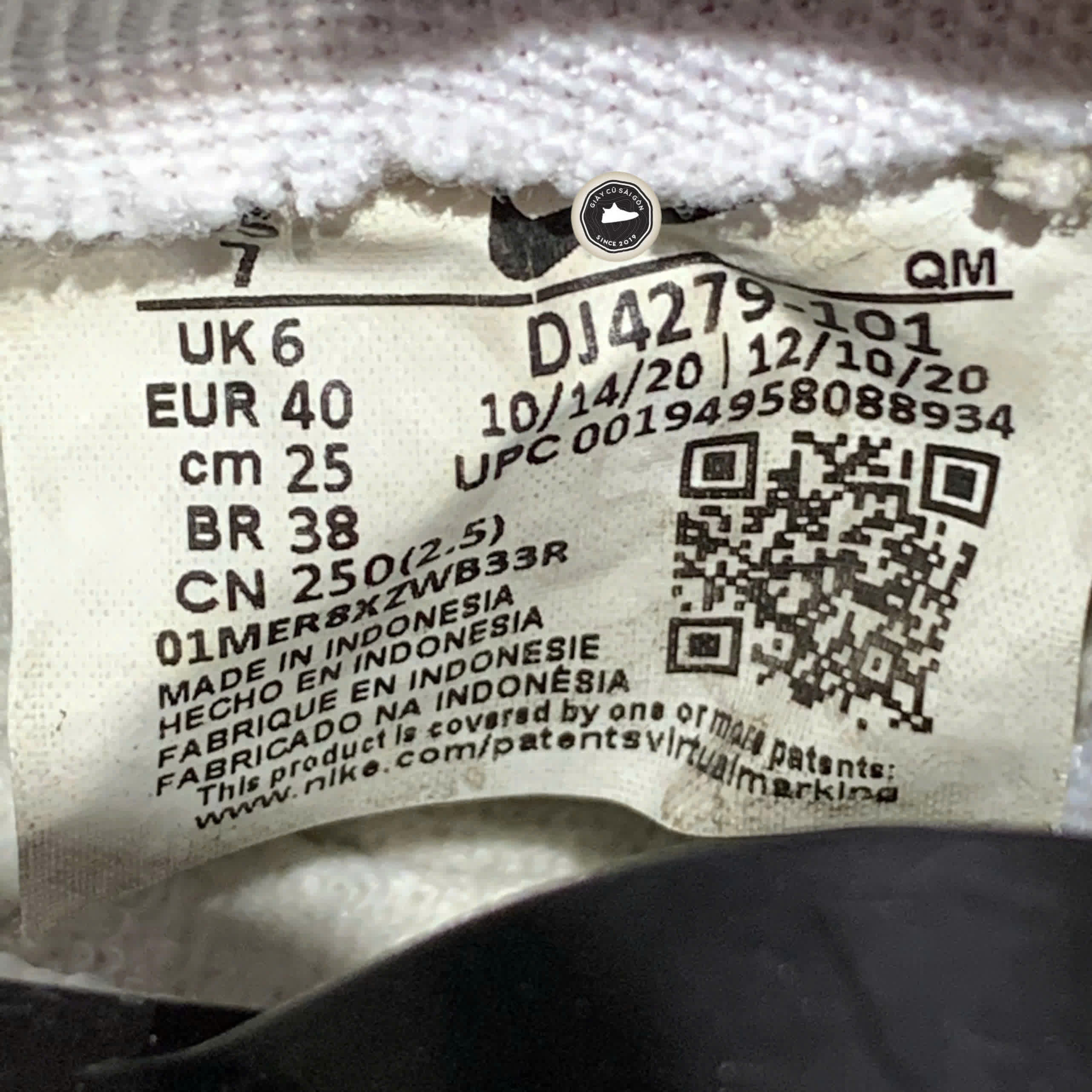 Giày 2hand 77 Make It Count DJ4279-101 SIZE 40 PVN17082