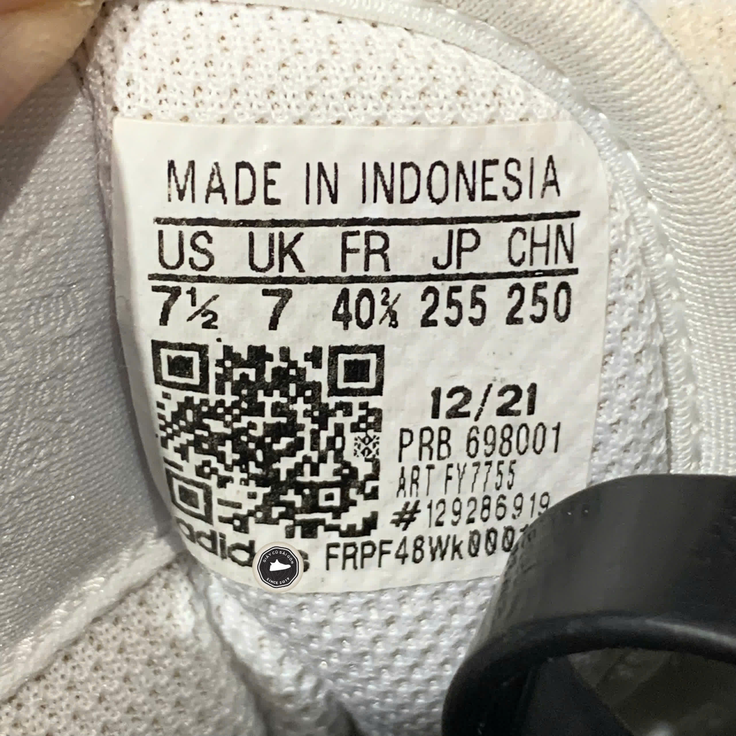 Giày 2hand Forum Low 'Triple White' FY7755 SIZE 40 2/3 pvn17405