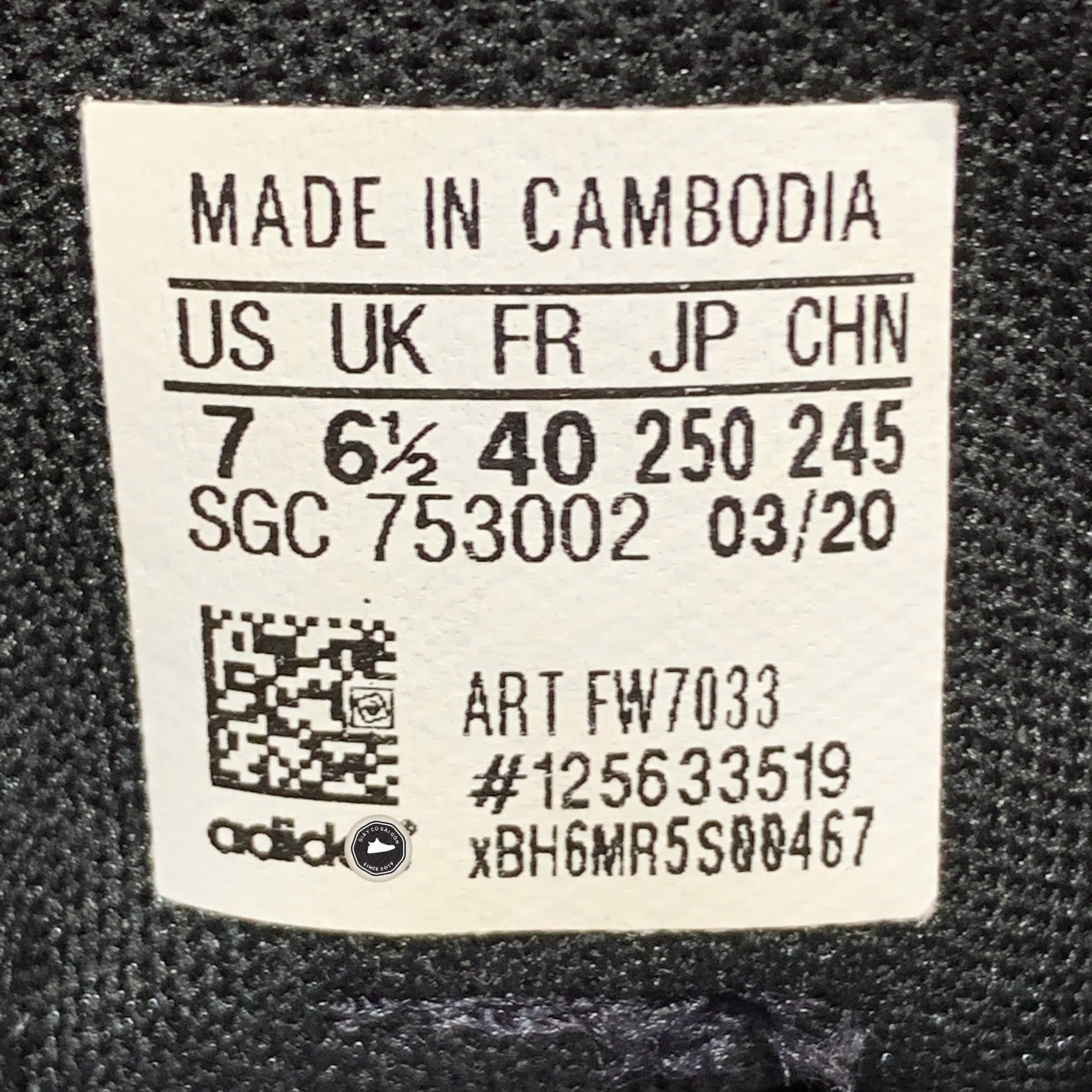 Giày 2hand Daily 3.0 Canvas Upper FW7033 SIZE 40 PVN17508