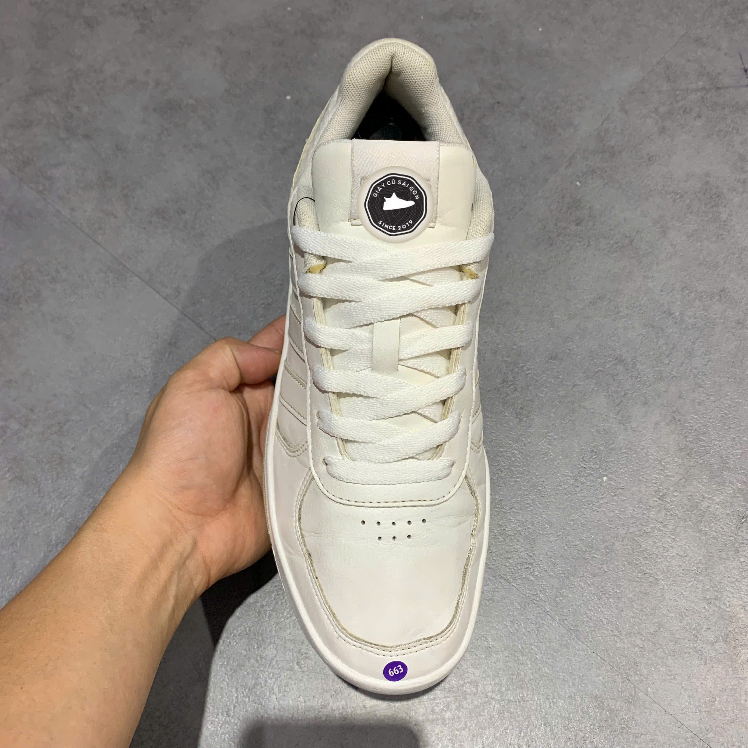 GIÀY 2HAND CourtBeat Court Lifestyle Shoes - White GX1745 SIZE 40 2/3 PVN17359
