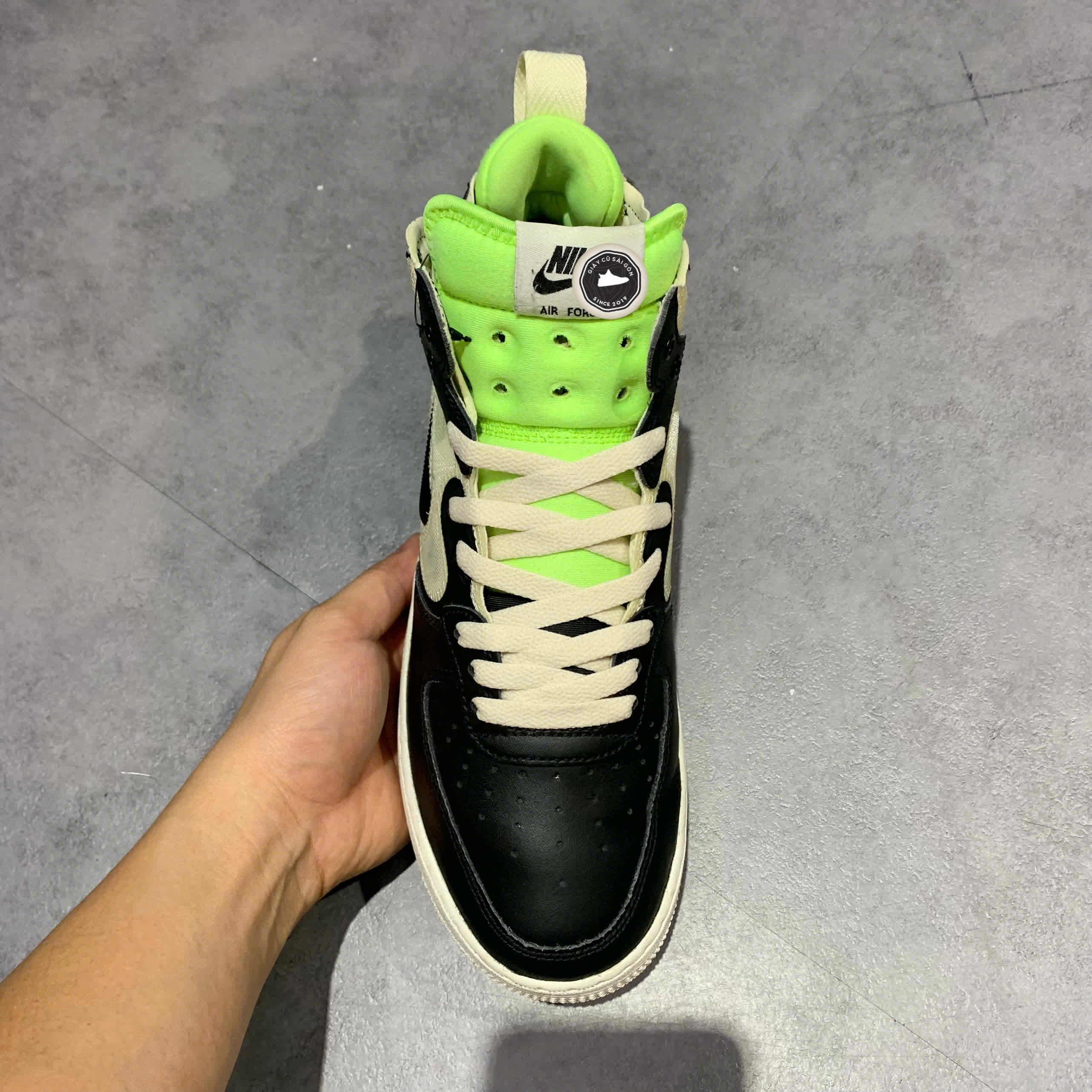 Giày 2hand 1 Mid React 'Black Neon' DQ1872-100 SIZE 40 PVN17466
