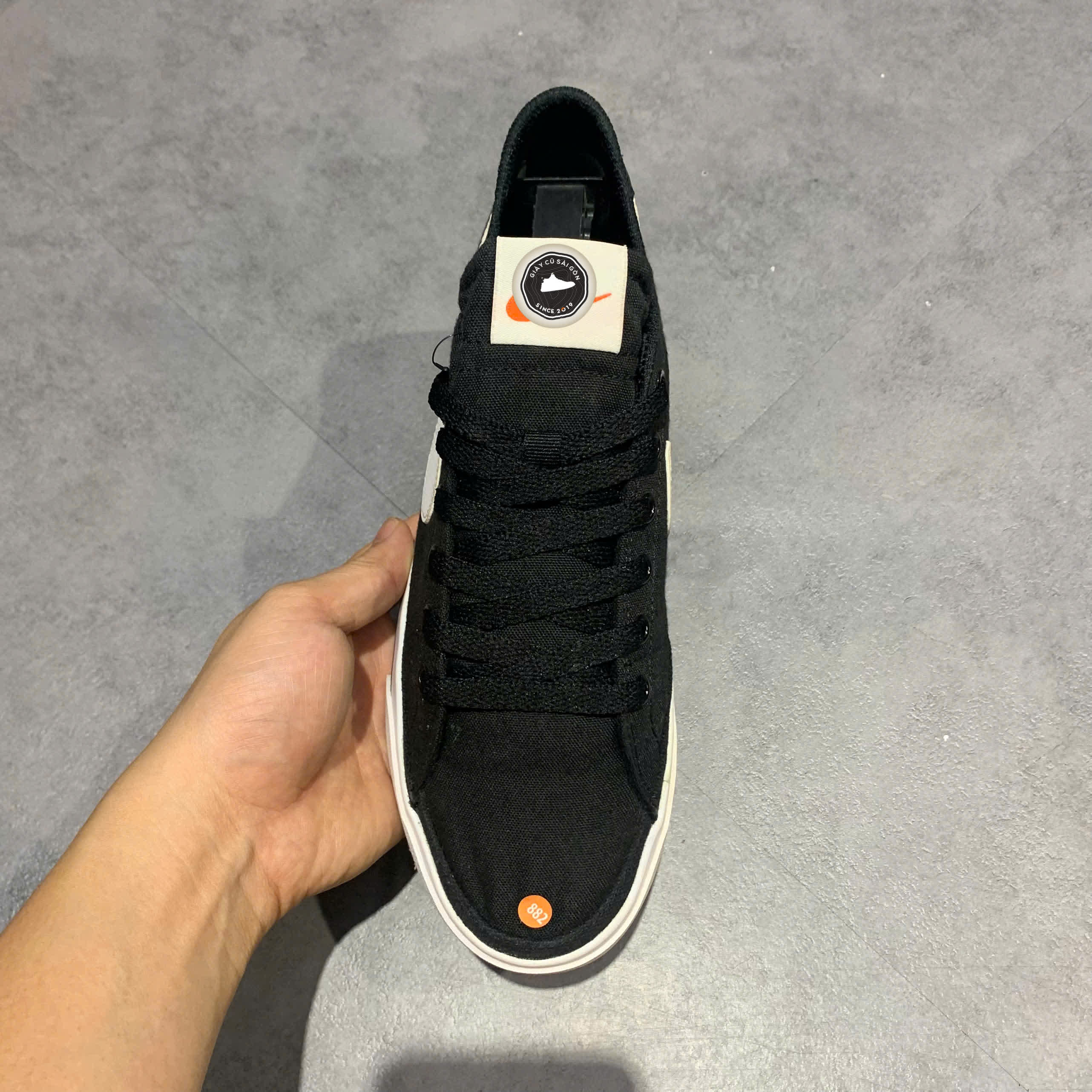 Giày 2hand Nike Court Legacy Canvas 'Black White' CZ0294-001 SIZE 40 PVN16997