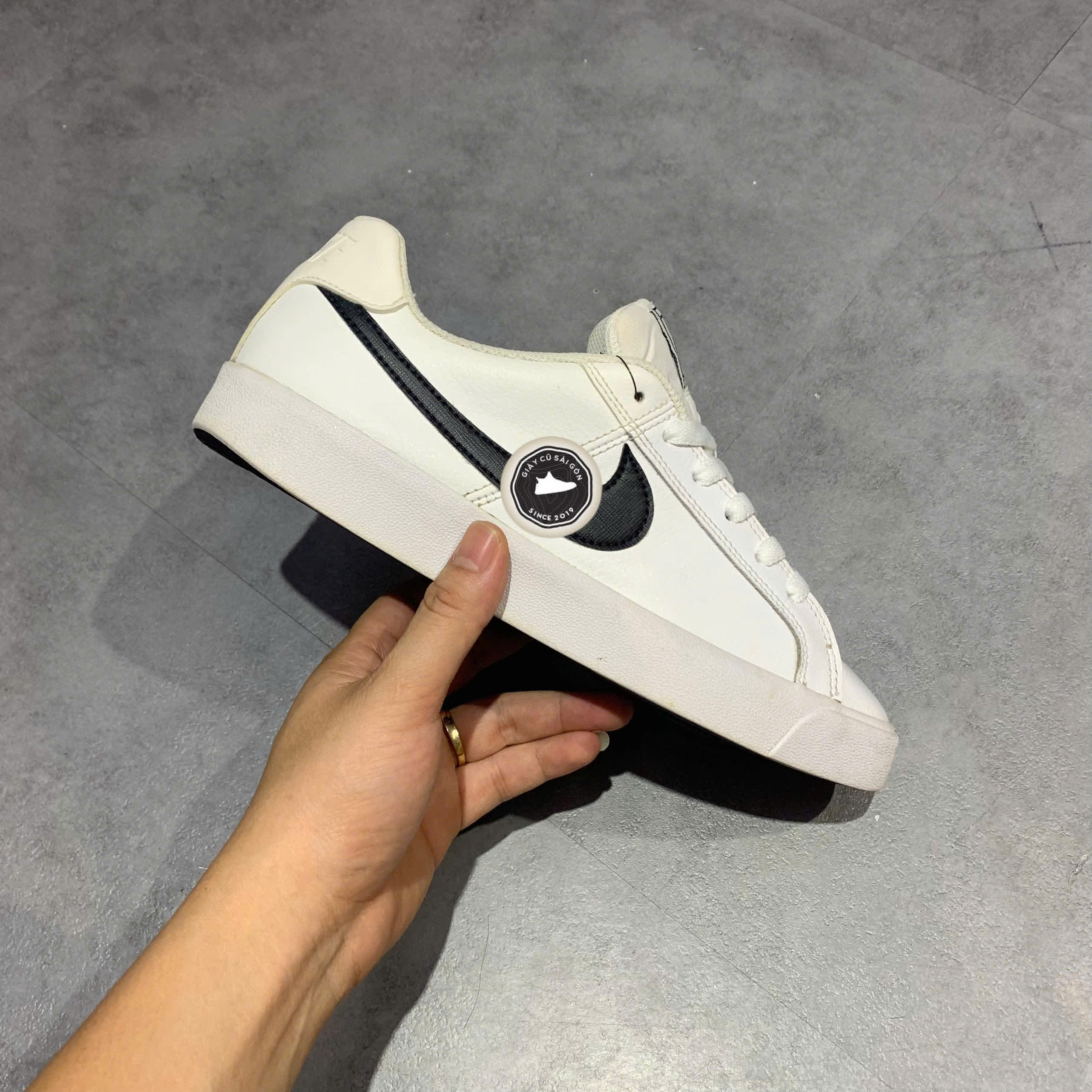 GIÀY 2HAND Court Royale AC 'White Black' BQ4222-103  SIZE 40.5 PVN17307