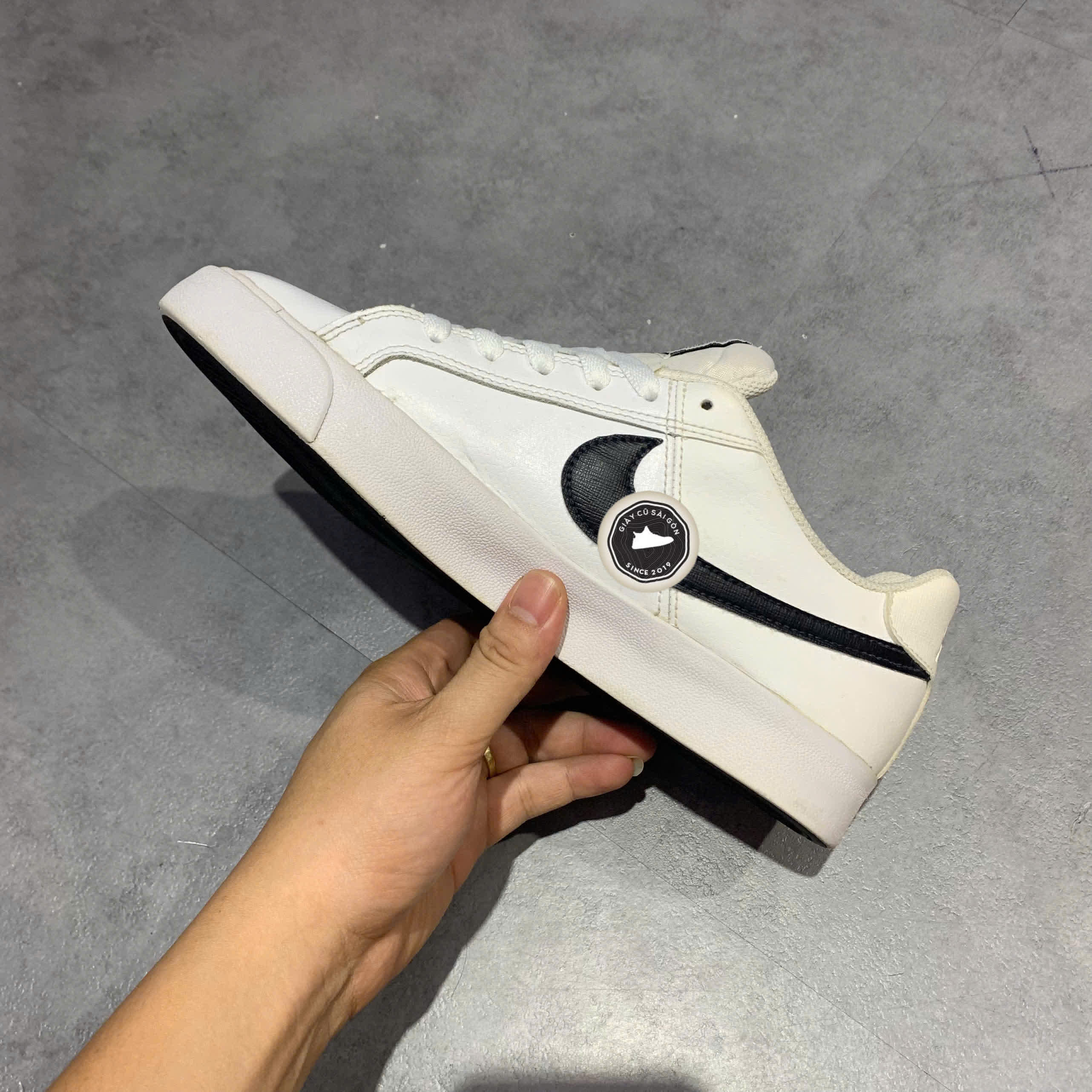 GIÀY 2HAND Court Royale AC 'White Black' BQ4222-103  SIZE 40.5 PVN17307