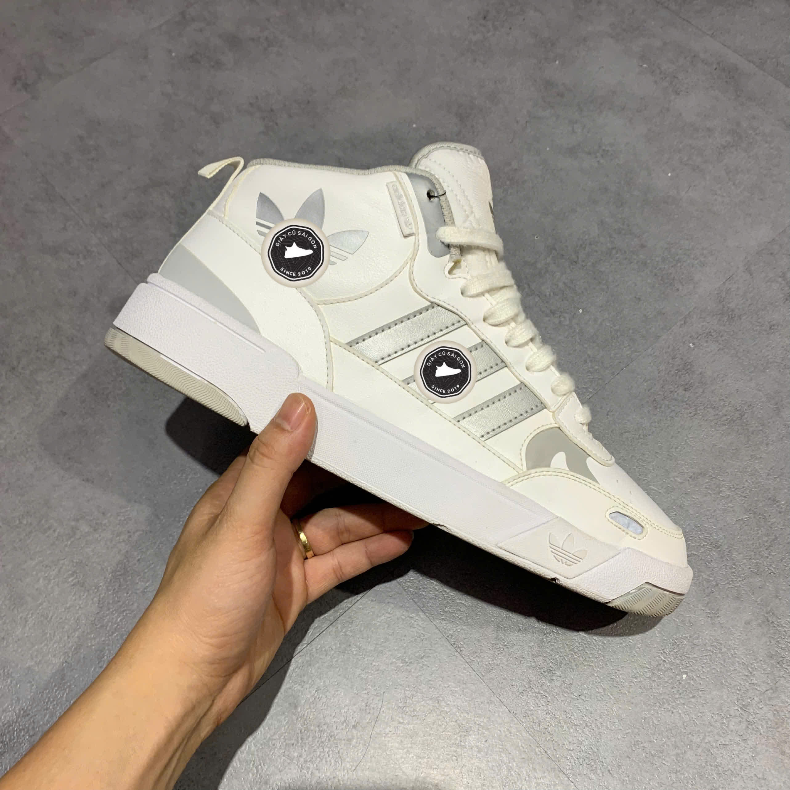 GIÀY 2HAND Forum Mid 'White' H00166  SIZE 43 1/3 PVN17765
