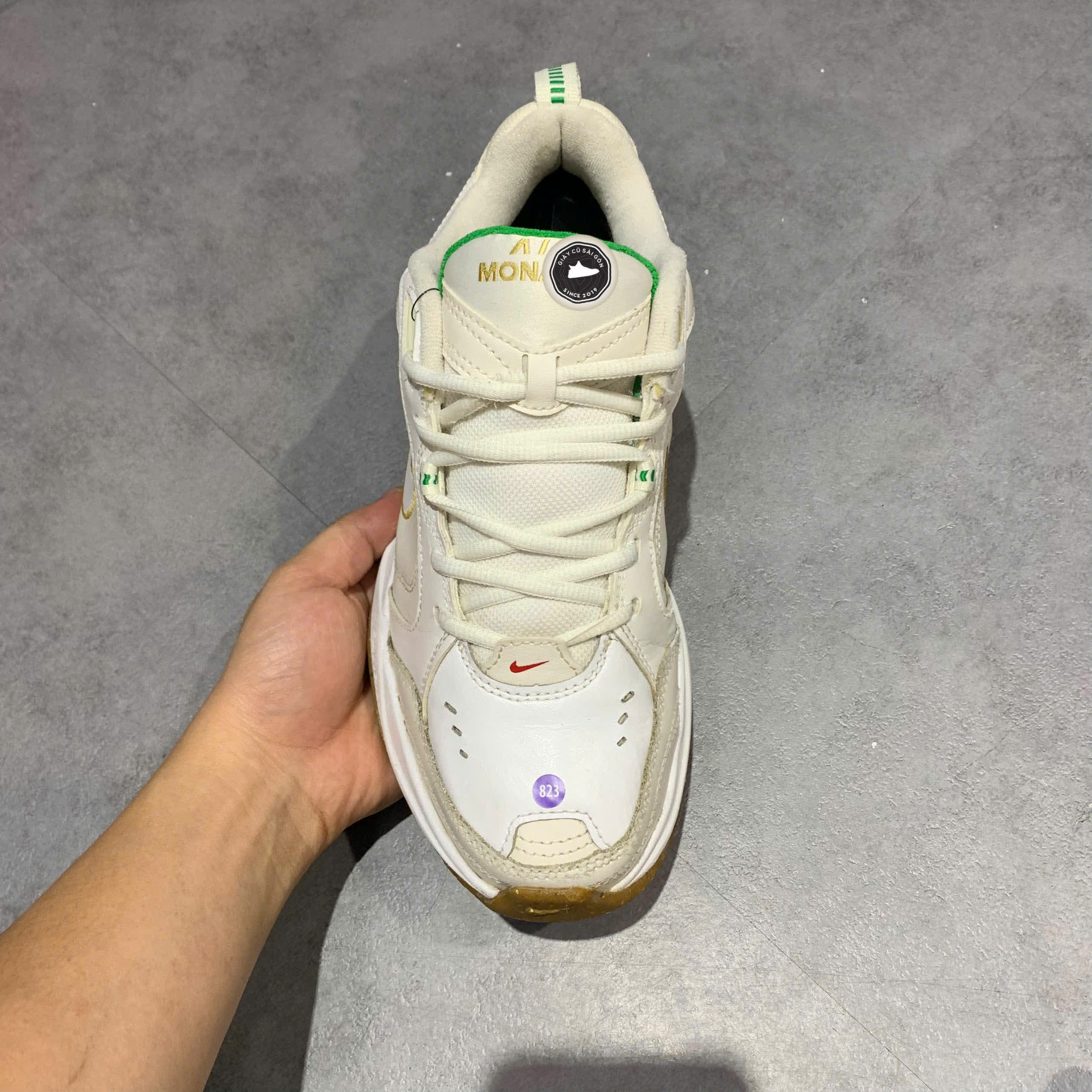 Giày 2hand Monarch IV 'White Lucky Green Gold' 415445-103 SIZE 40.5 pvn17670