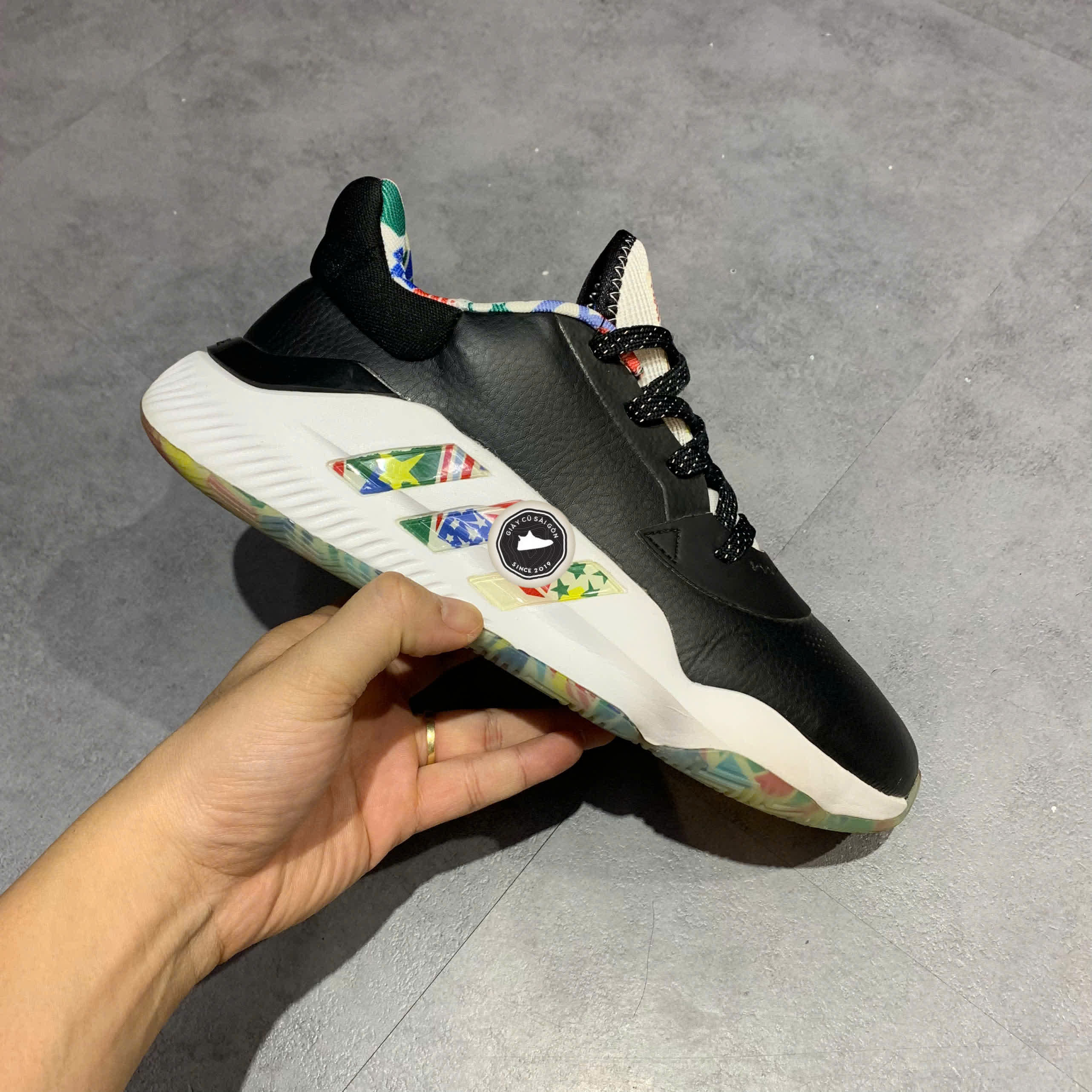 Giày 2hand Pro Bounce 2019 Low 'Black' EG1536 SIZE 40 2/3 pvn17647