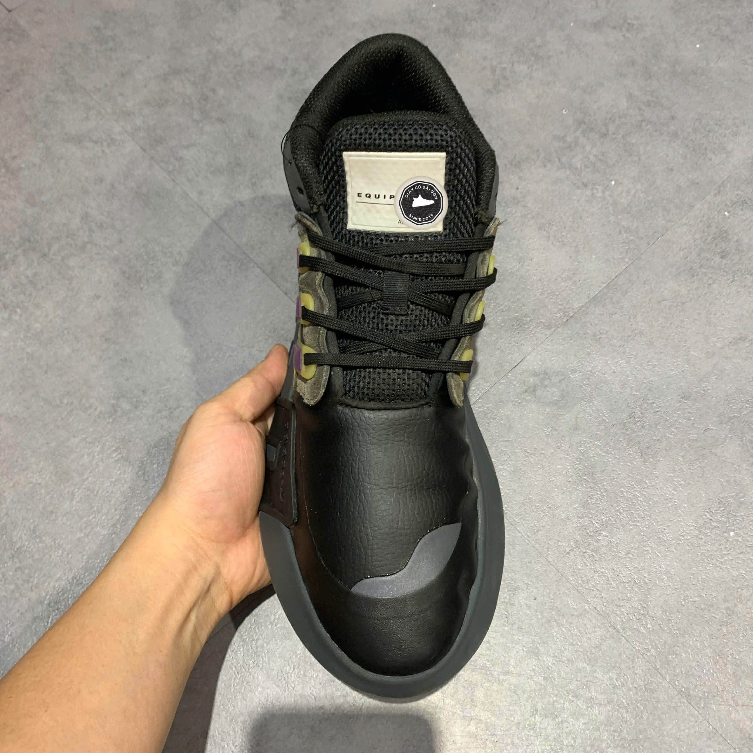 ADIDAS ORIGINALS EQT 'BLACK' ID4075 SIZE 40 2/3 - GIÀY 2HAND CHÍNH HÃNG PVN17852