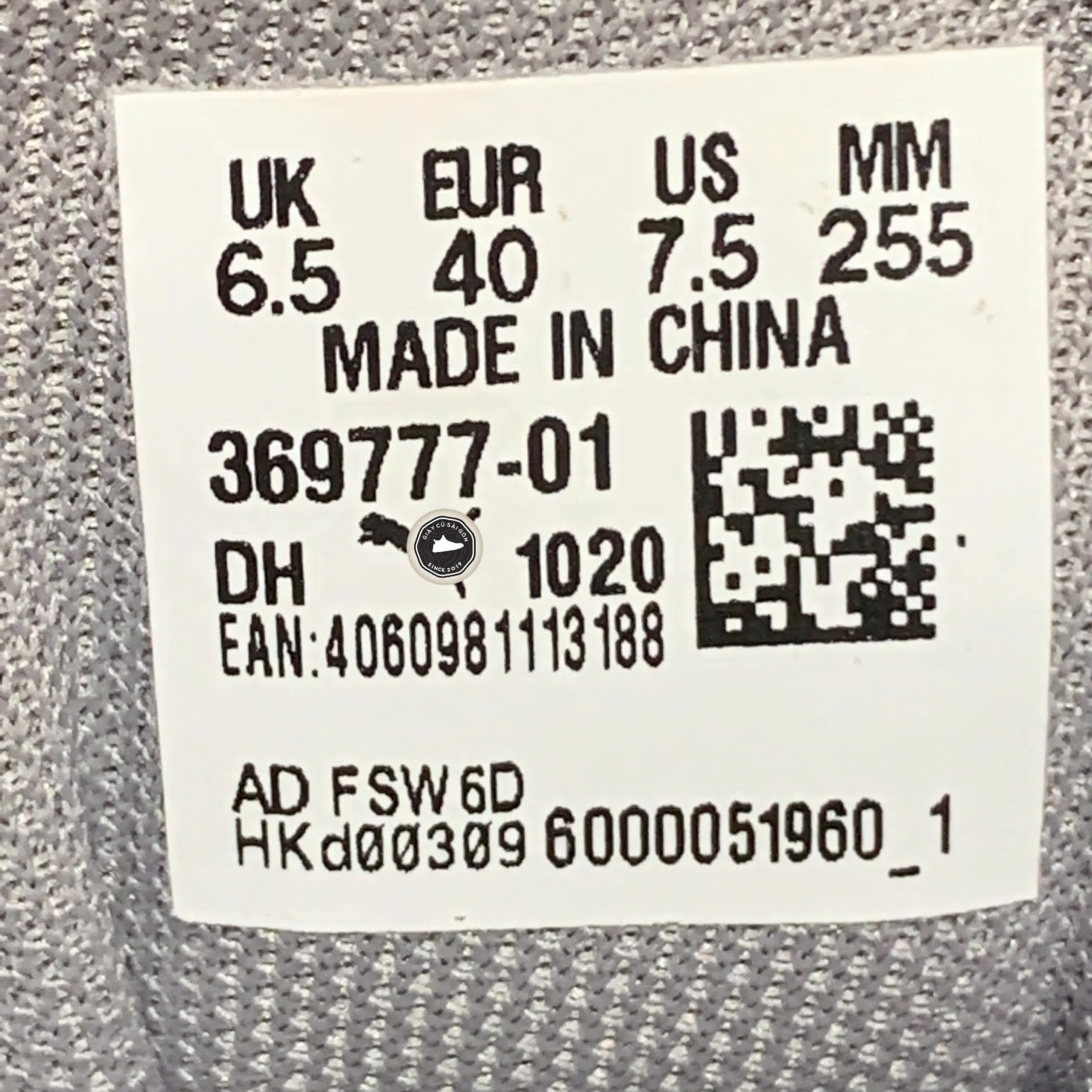PUMA NUCLEUS 369777-01 SIZE 40 - GIÀY 2HAND CHÍNH HÃNG PVN17800