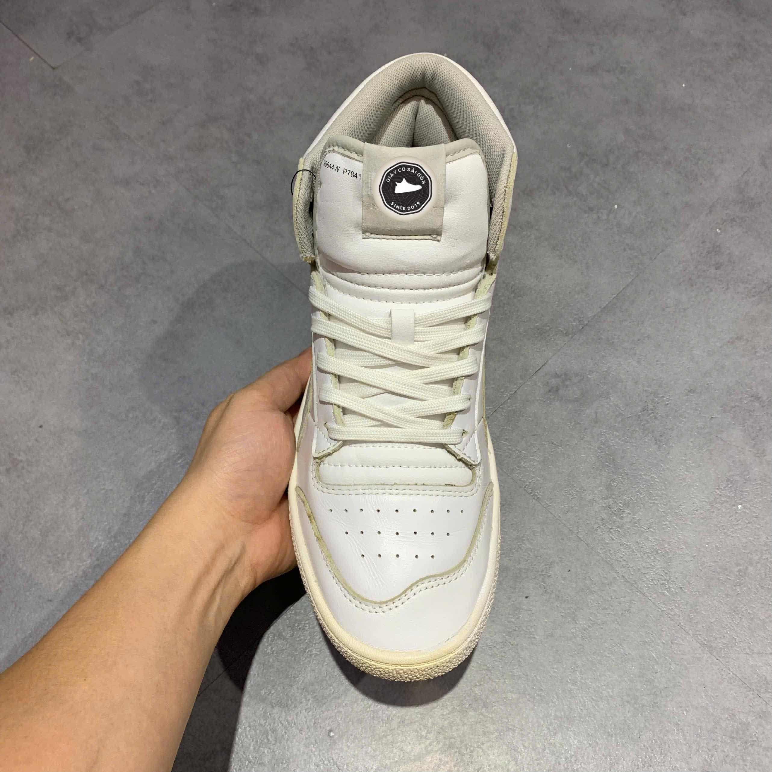 PUMA RALPH SAMPSON MID 'WHITE GRAY VIOLET' 370847-04 SIZE 40 - GIÀY 2HAND CHÍNH HÃNG PVN17832