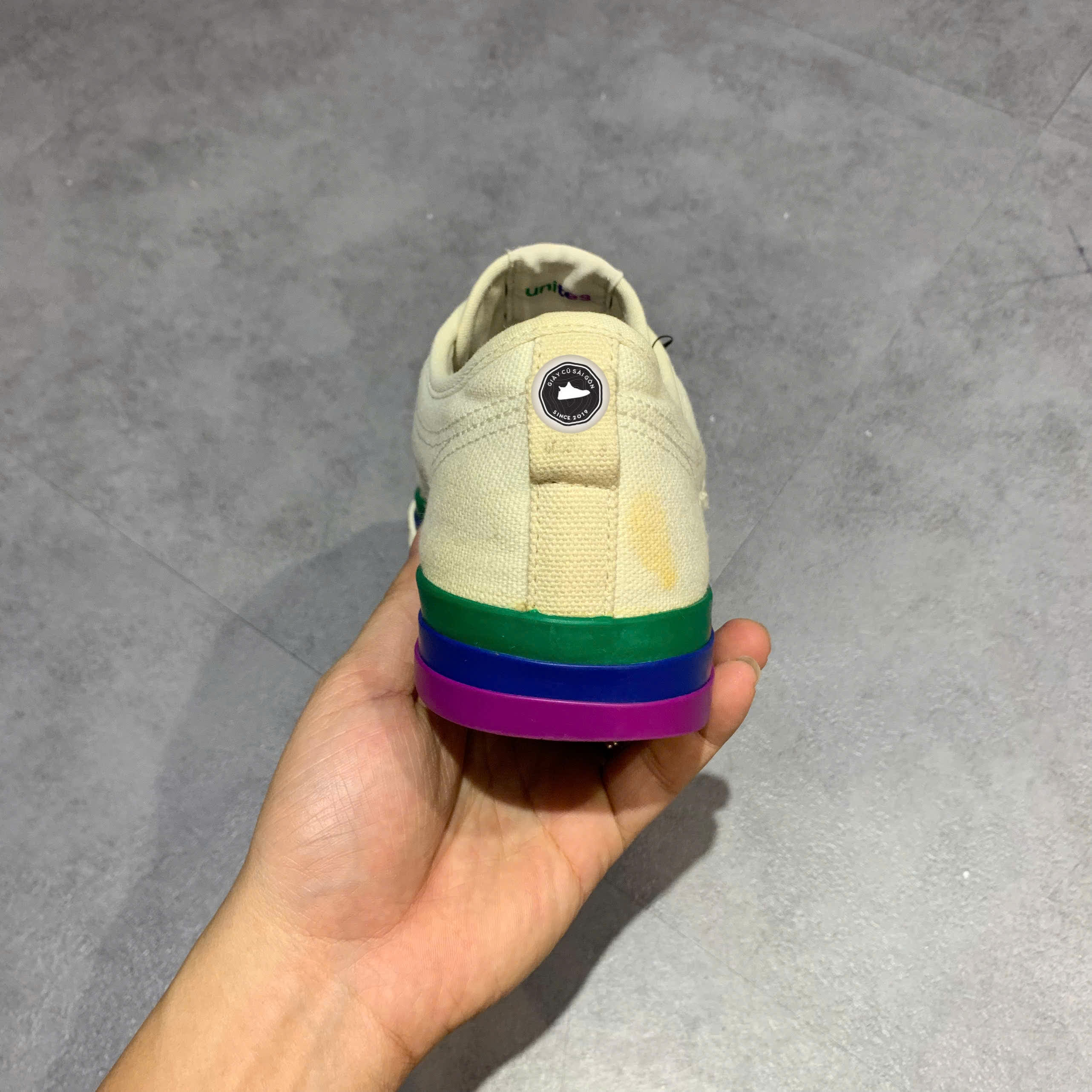 ADIDAS NIZZA 'PRIDE' EF2319 SIZE 41 1/3 - GIÀY 2HAND CHÍNH HÃNG pvn17875