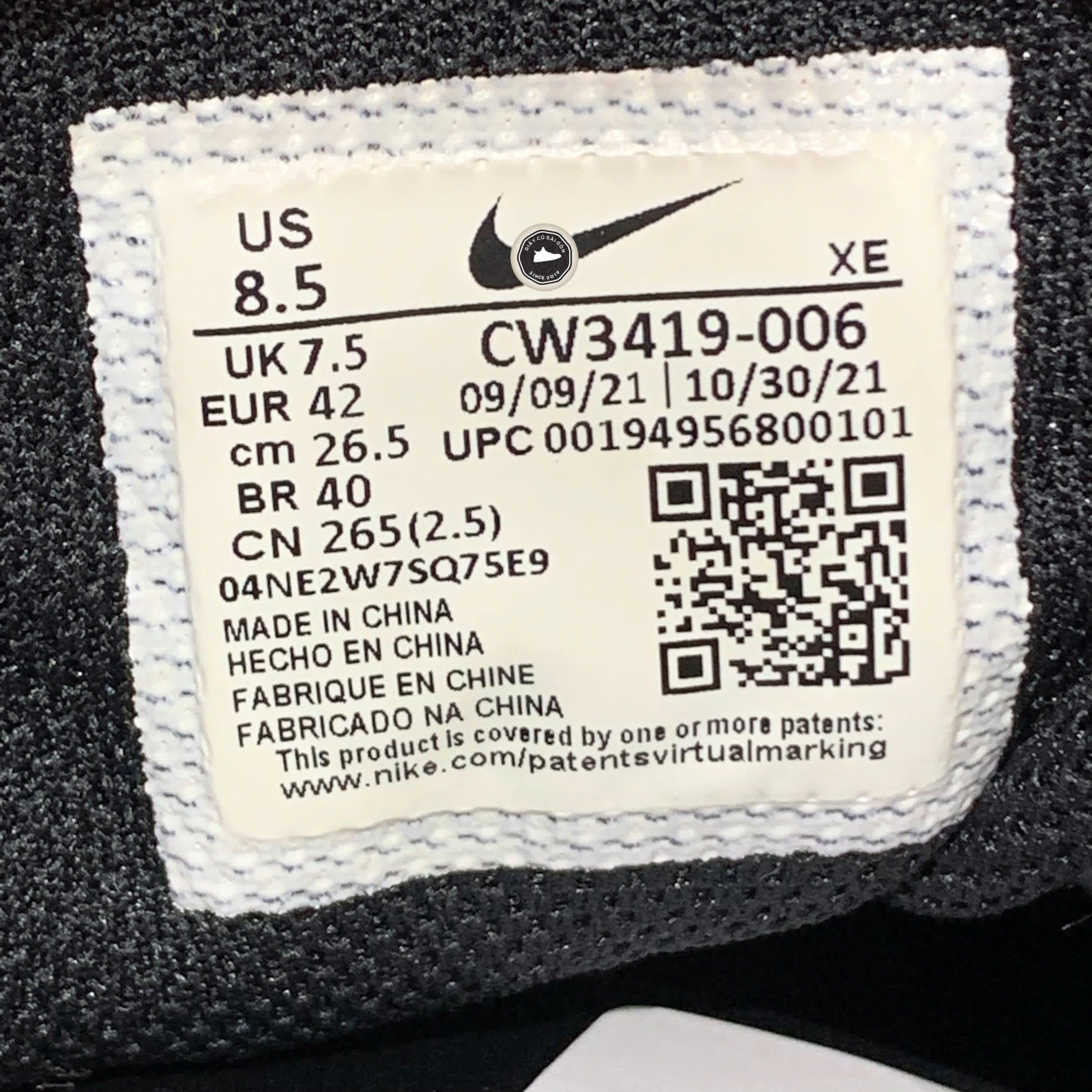 Giày 2hand Nike Winflo 8 'Black White' CW3419-006 SIZE 42 PVN17808