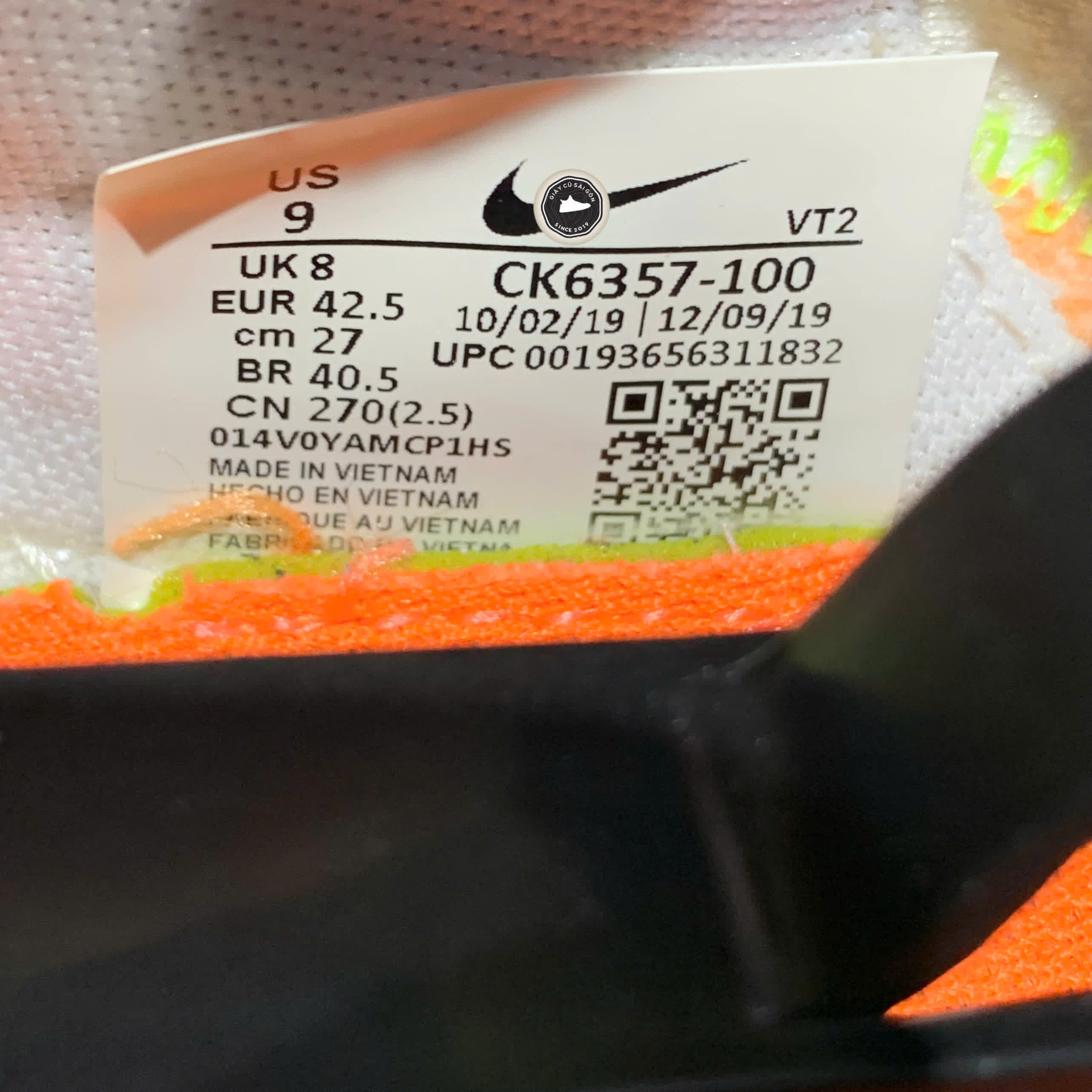 NIKE RENEW RUN CK6357-100 SIZE 42.5 - GIÀY 2HAND CHÍNH HÃNG PVN17839