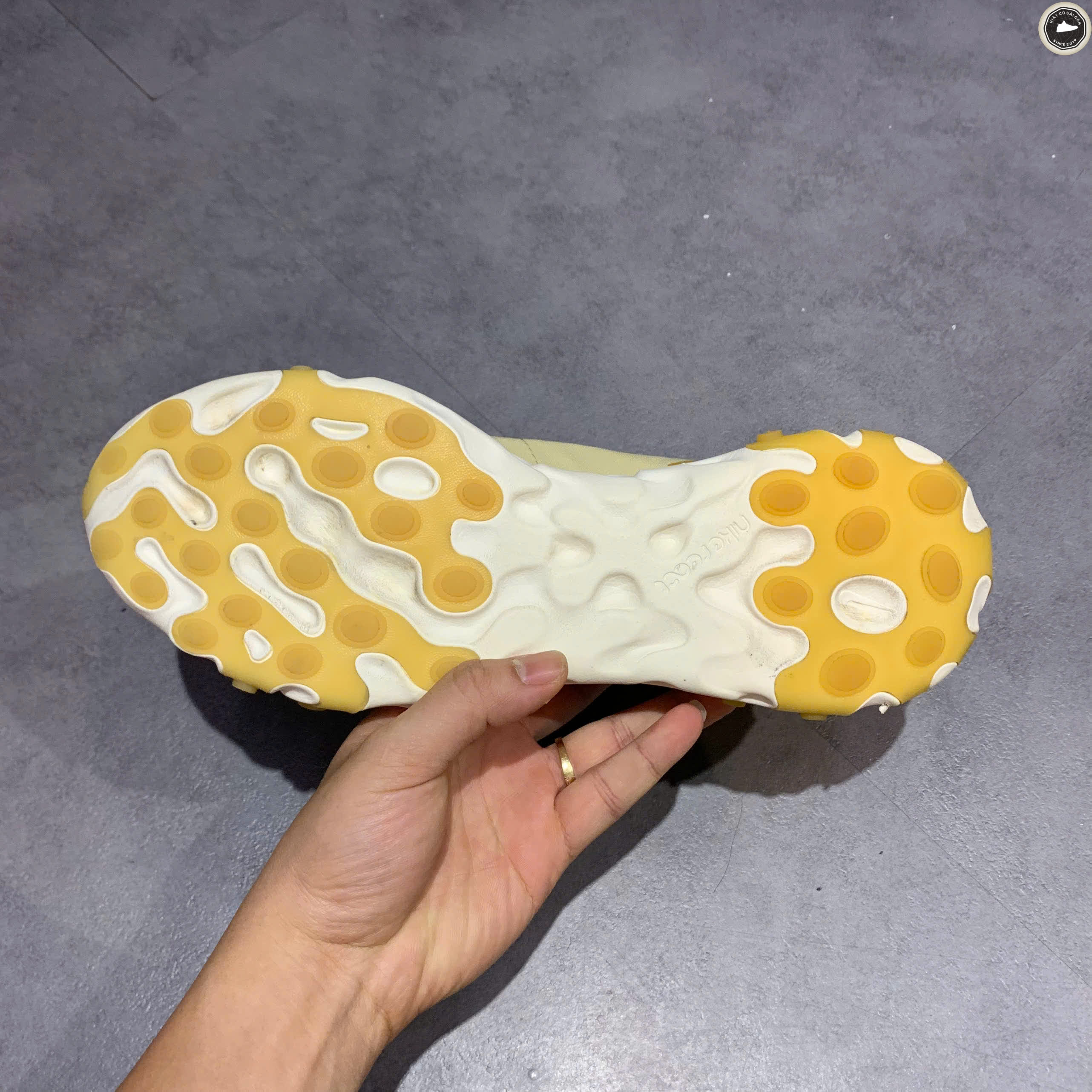 NIKE REACT ELEMENT 55 'CLUB GOLD' CZ3595-781 SIZE 42.5 - GIÀY 2HAND CHÍNH HÃNG