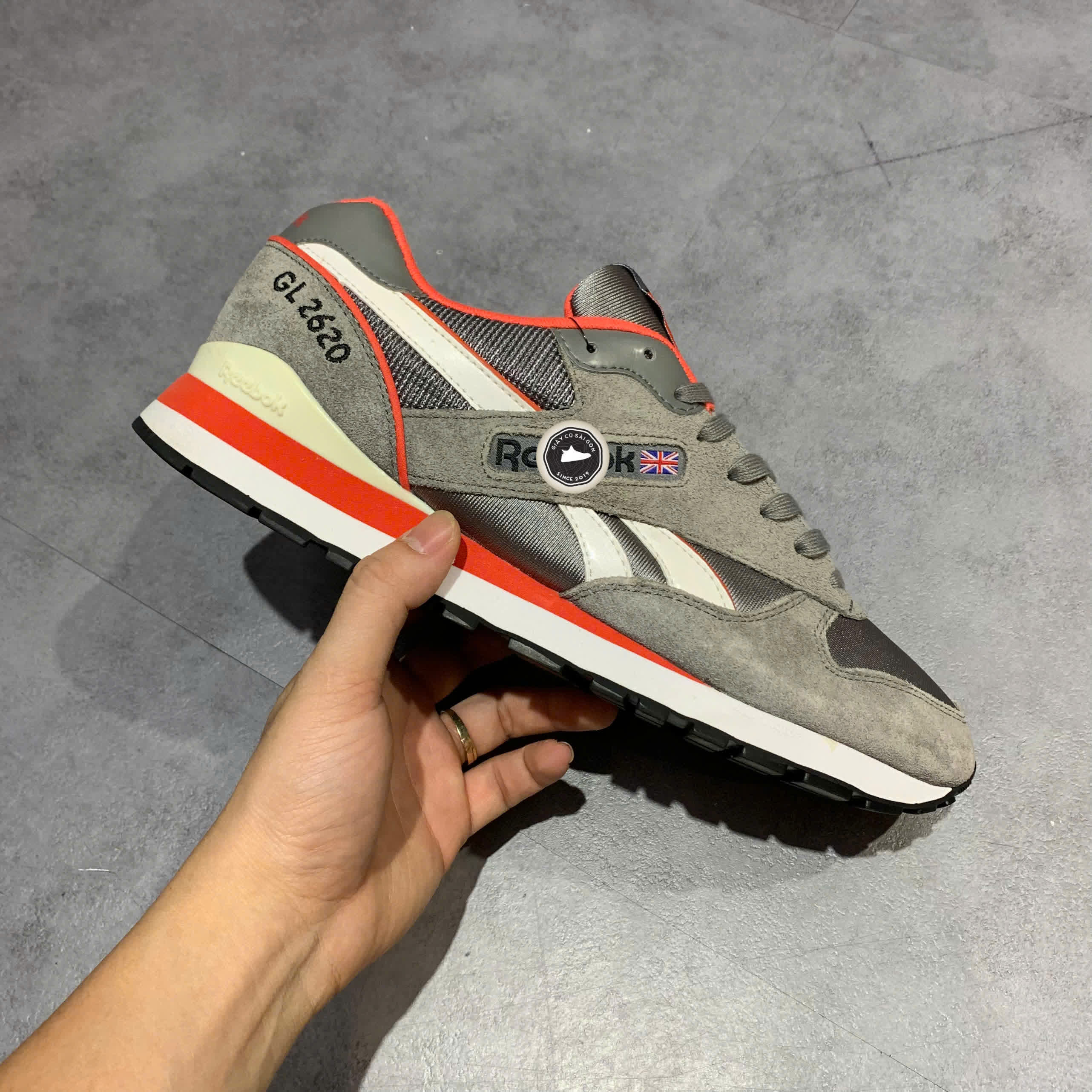 REEBOK GL 2620 'SHARK CADMIUM' M40684 SIZE 43 - GIÀY 2HAND CHÍNH HÃNG PVN17815