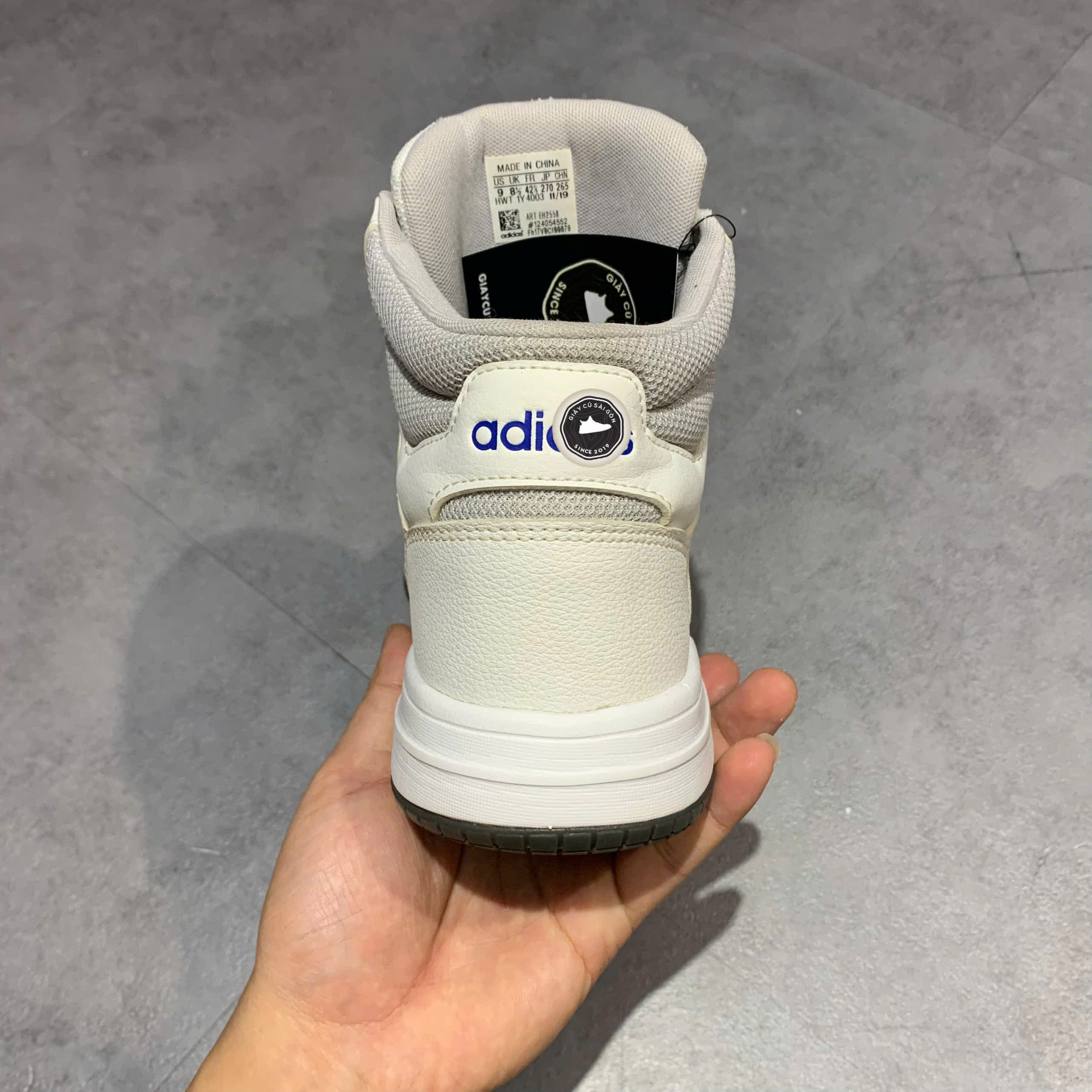 ADIDAS NEO GAMETAKER 'WHITE GRAY RED' EH2558 SIZE 42 2/3 - GIÀY 2HAND CHÍNH HÃNG PVN17834