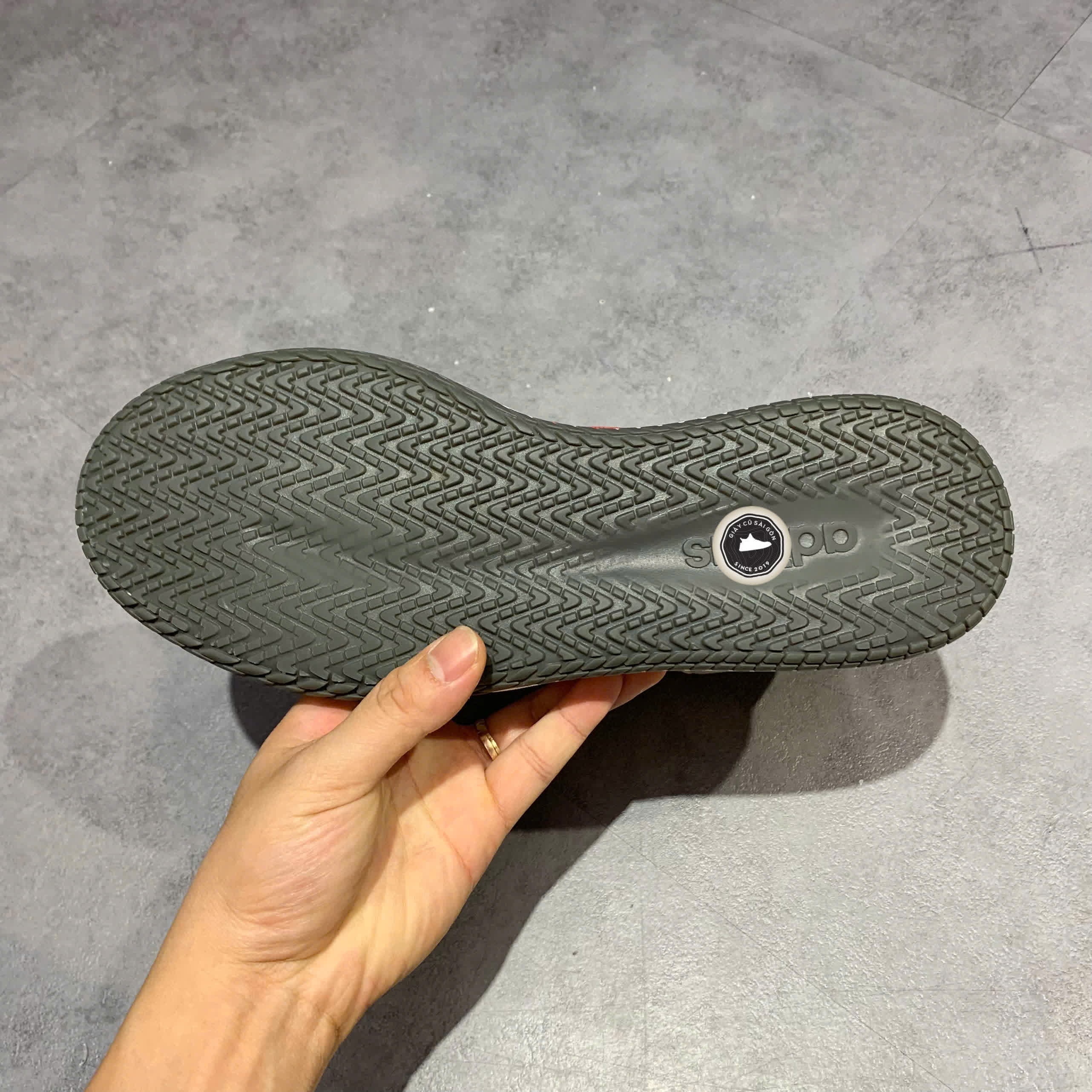 ADIDAS NEO GAMETAKER 'WHITE GRAY RED' EH2558 SIZE 42 2/3 - GIÀY 2HAND CHÍNH HÃNG PVN17834