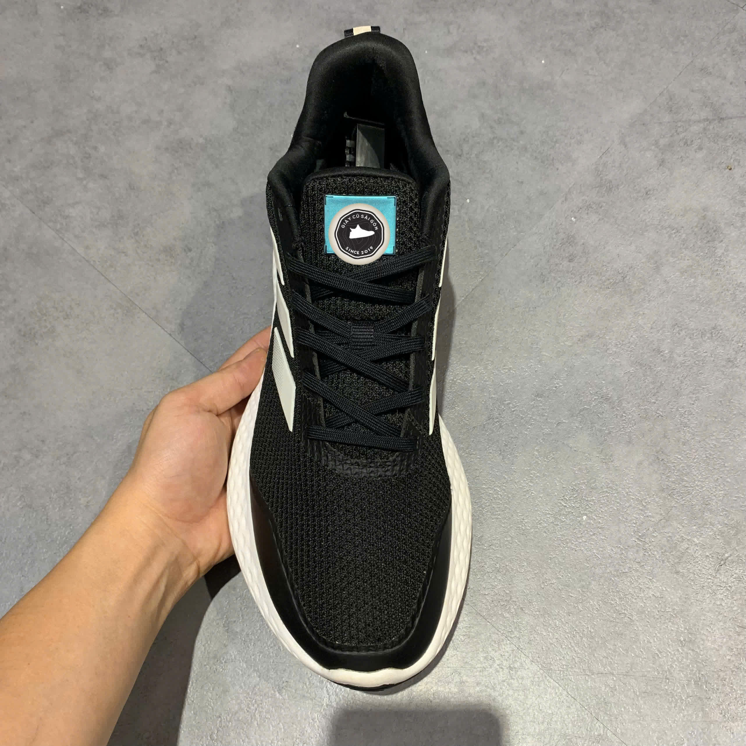 ADIDAS EDGE GAMEDAY 'BLACK WHITE' GZ5280 SIZE 45 1/3 - GIÀY 2HAND CHÍNH HÃNG PVN17802