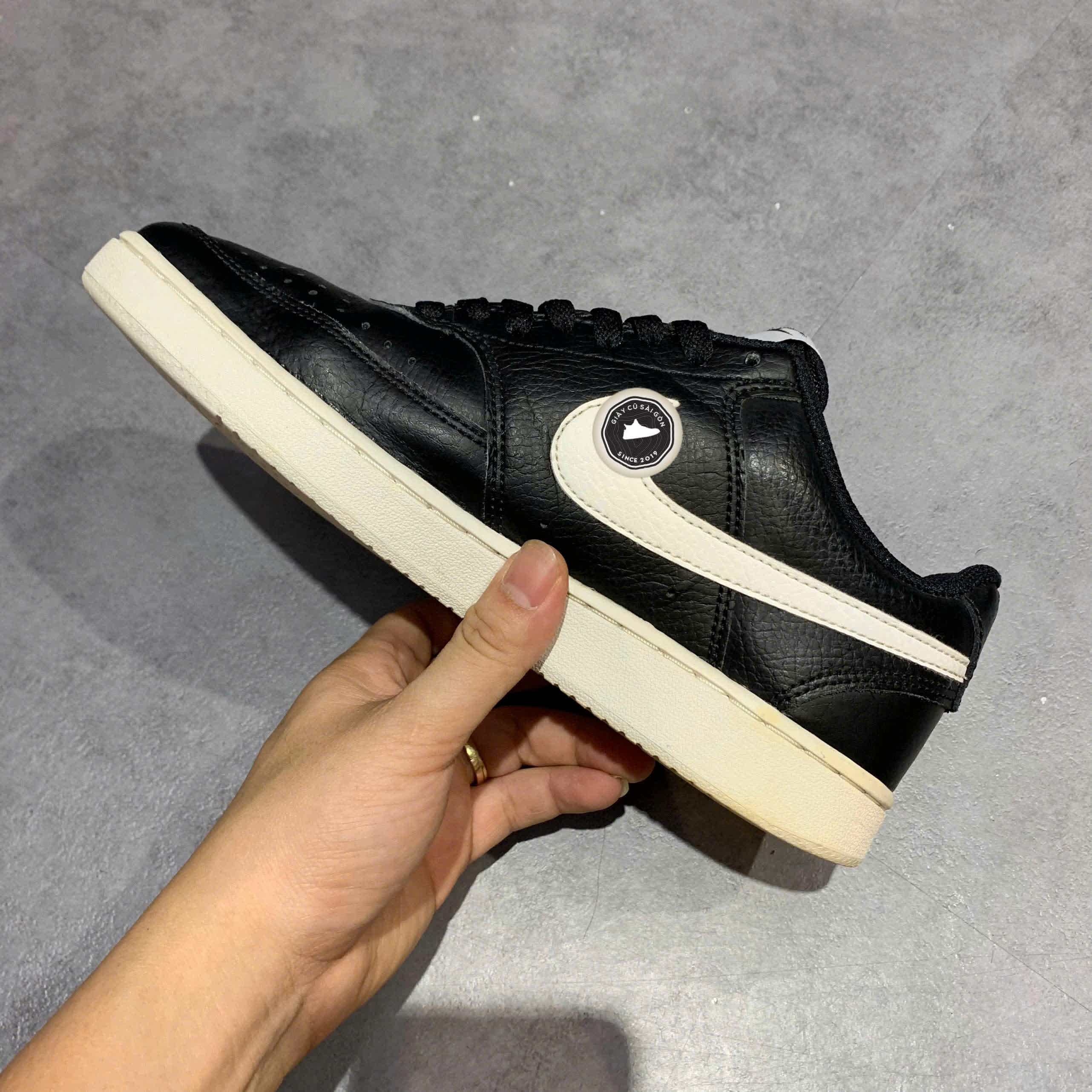 NIKE COURT VISION LOW 'BLACK WHITE' – CD5434-001 – GIÀY 2HAND CHÍNH HÃNG