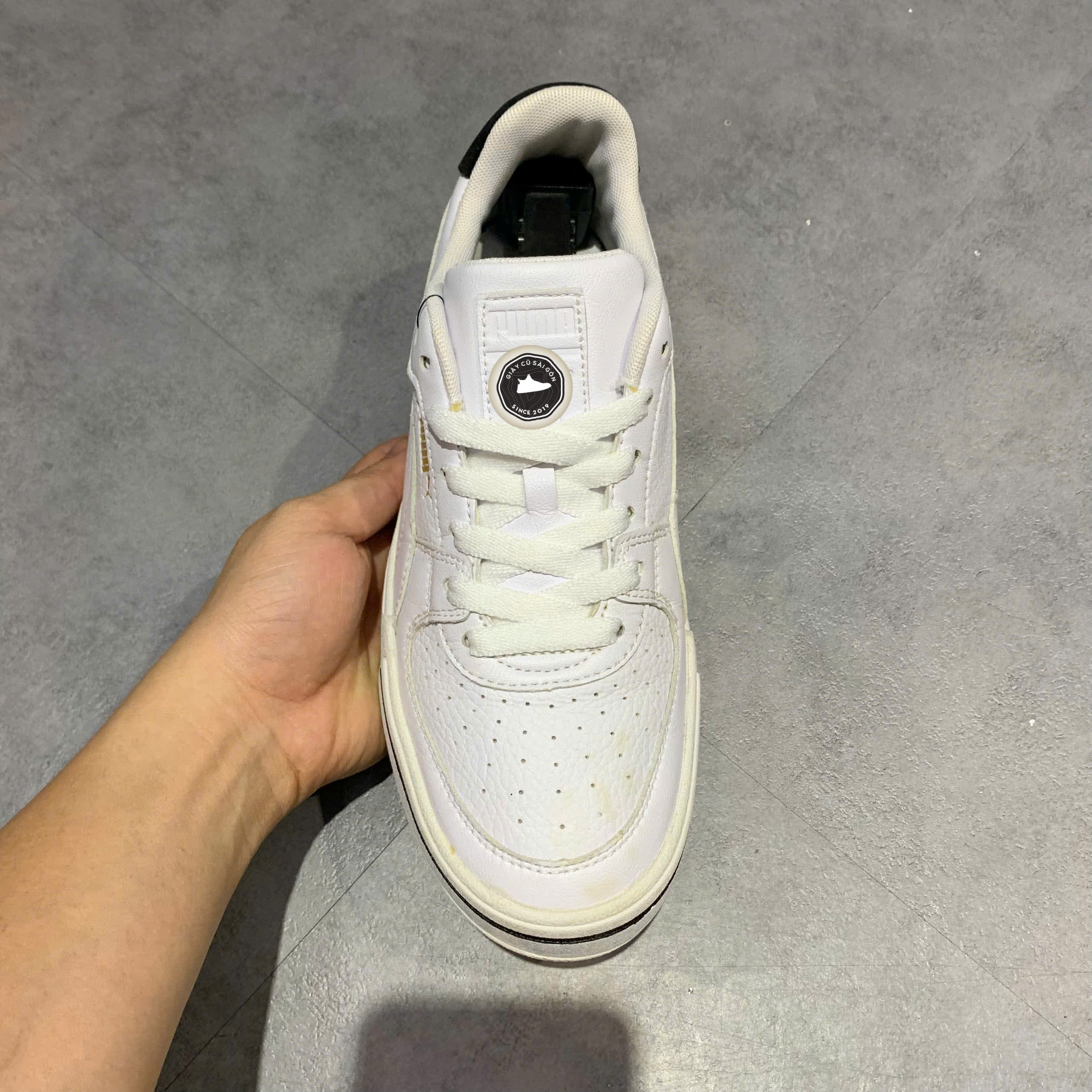 GIÀY PUMA RALPH SAMPSON MC CLEAN 375511-01 SIZE 40.5 - GIÀY 2HAND CHÍNH HÃNG