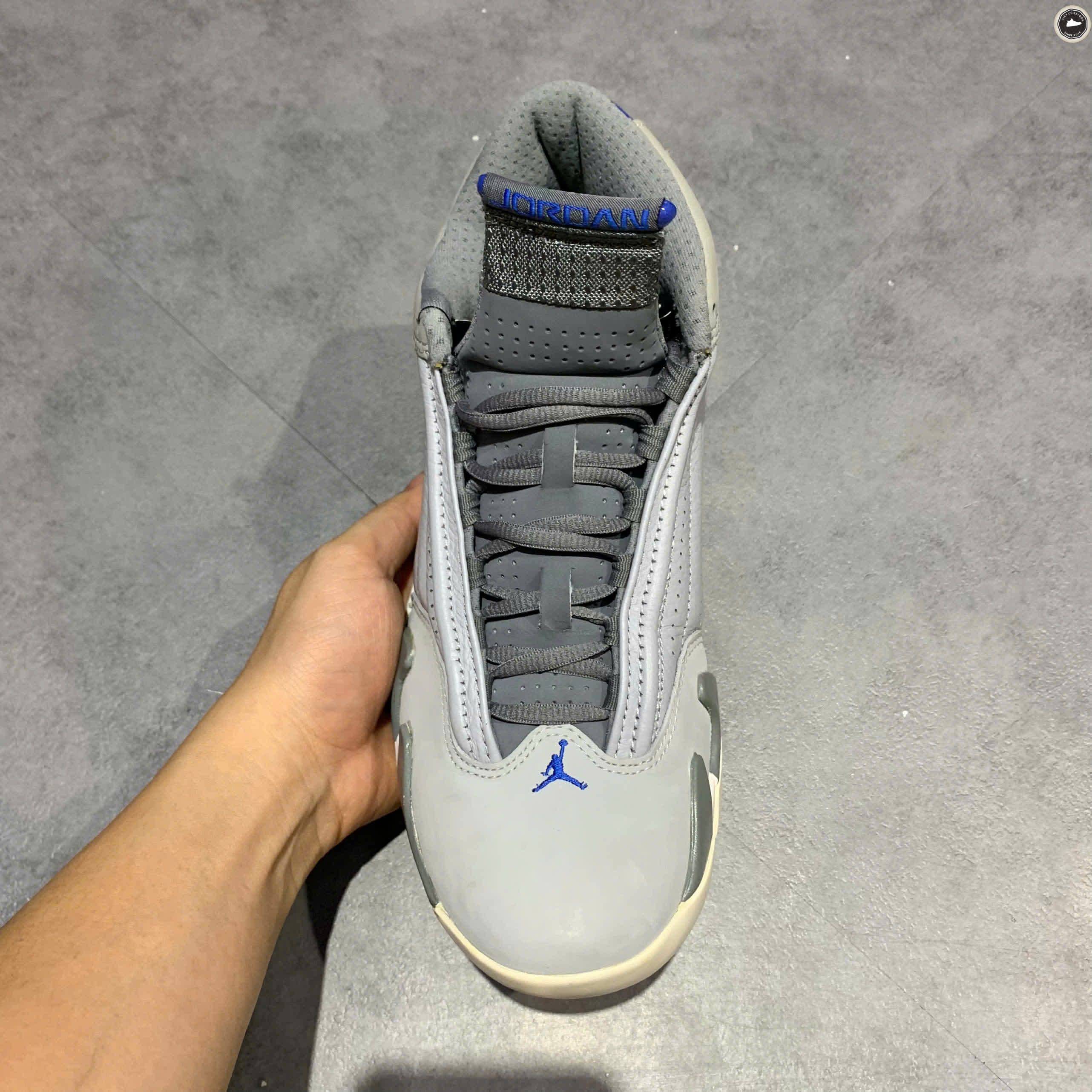 NIKE AIR JORDAN 14 RETRO 'WOLF GREY' 487471-004 SIZE 41 - GIÀY 2HAND CHÍNH HÃNG PVN17953