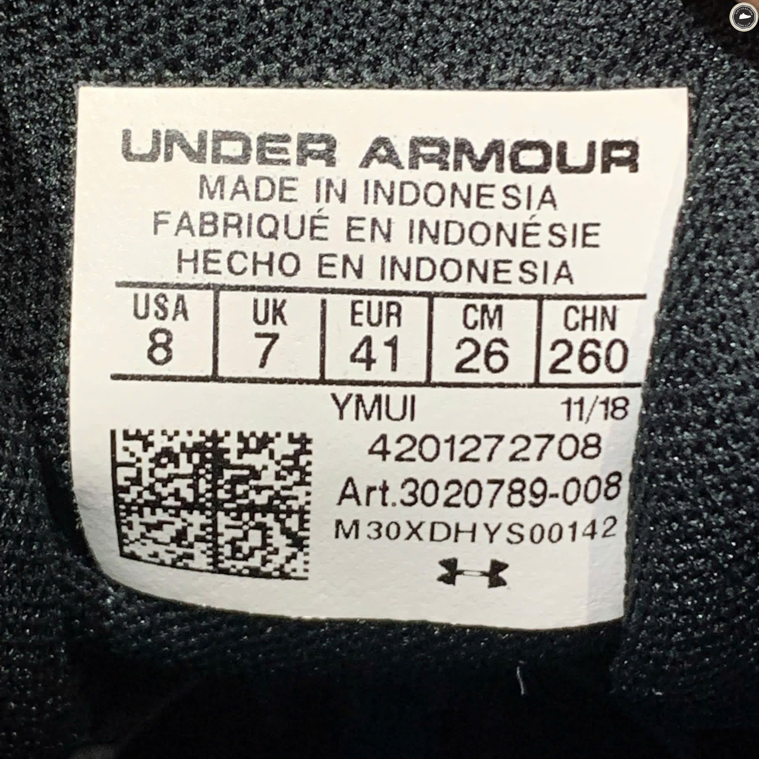 UNDER ARMOUR COMMIT TR EX 3020789-008 SIZE 41 - GIÀY 2HAND CHÍNH HÃNG PVN17916