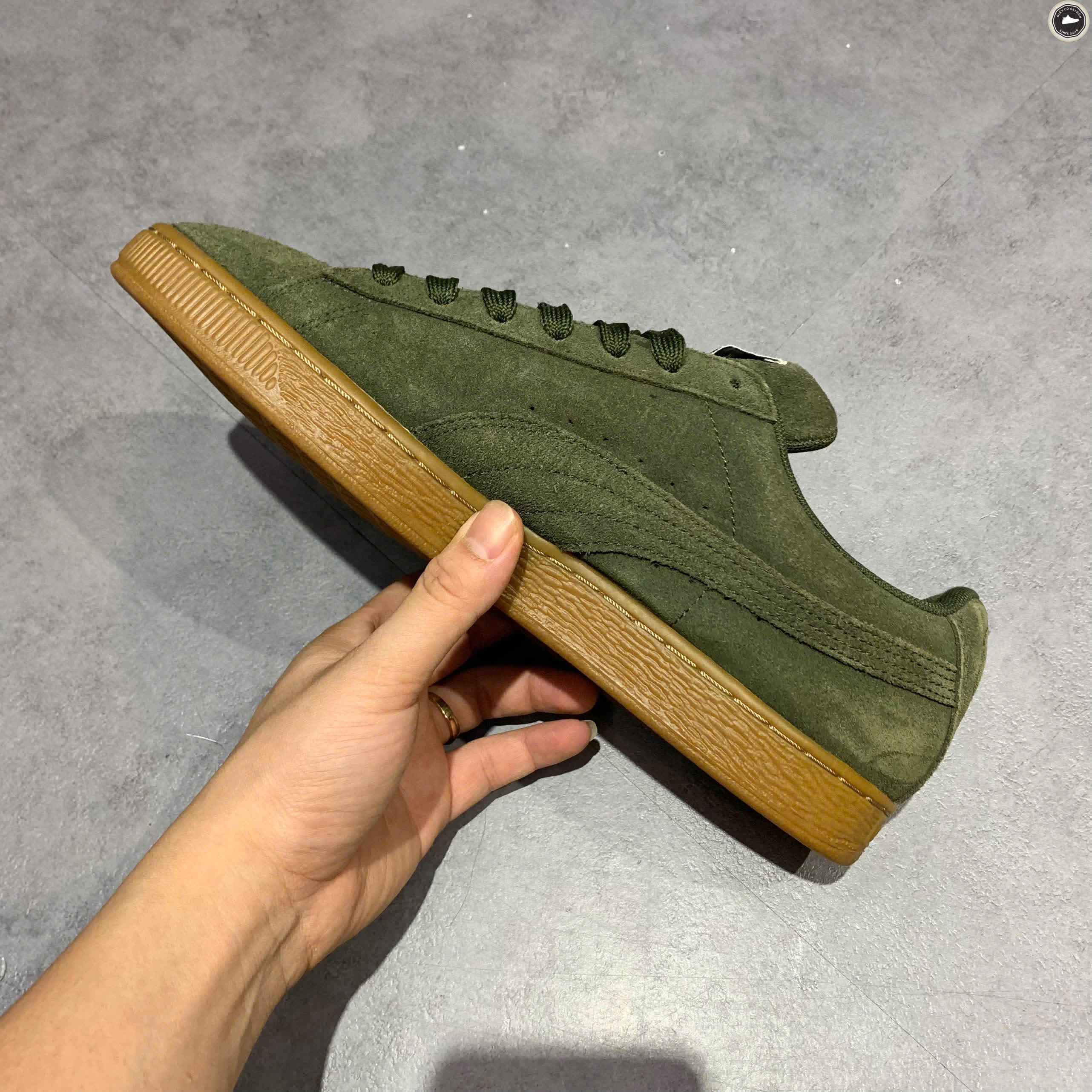 PUMA SUEDE CLASSIC 'FOREST NIGHT GUM' 365347-46 SIZE 44 - GIÀY 2HAND CHÍNH HÃNG