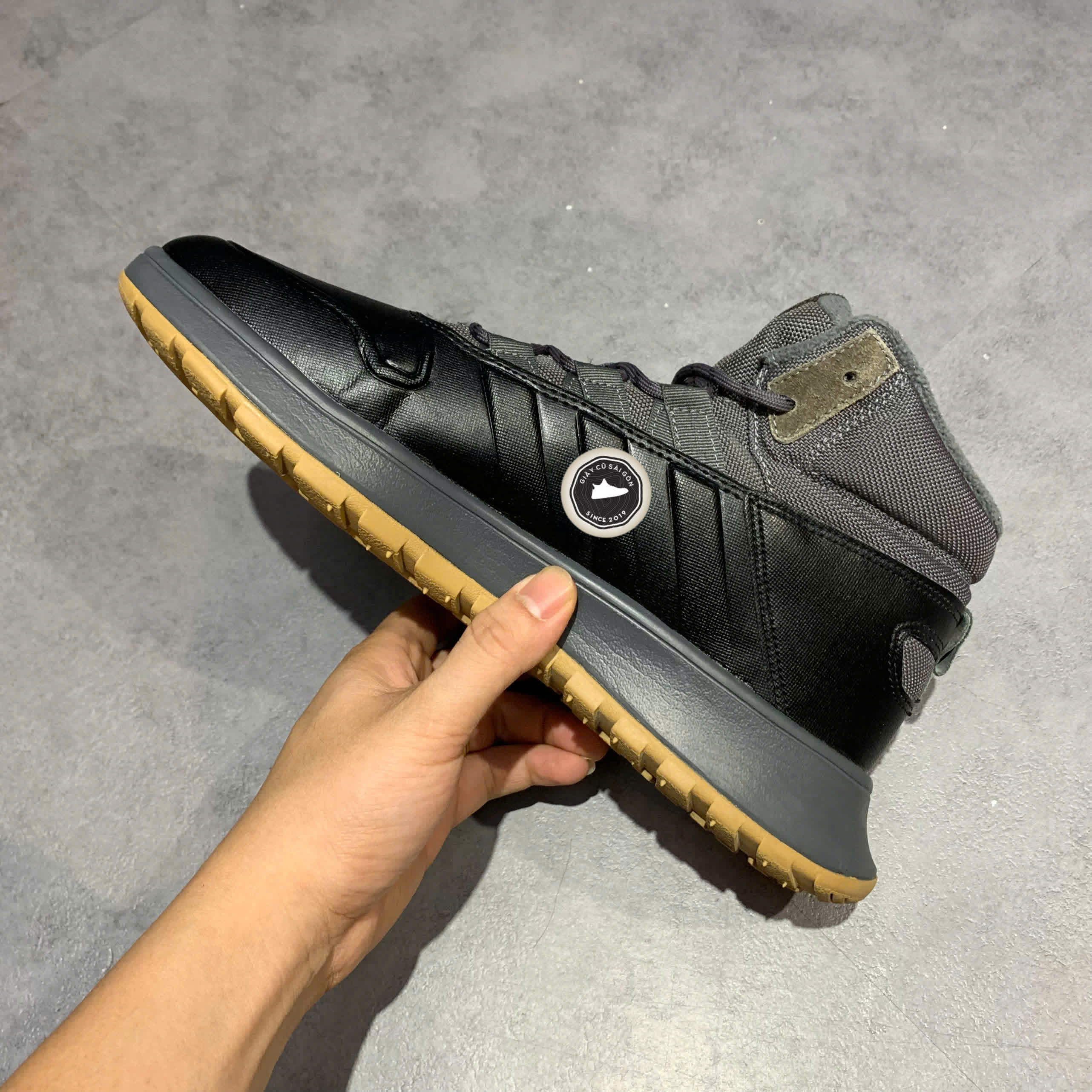 ADIDAS NEO FUSION STORM WTR 'BLACK' – EE9706 – GIÀY 2HAND CHÍNH HÃNG
