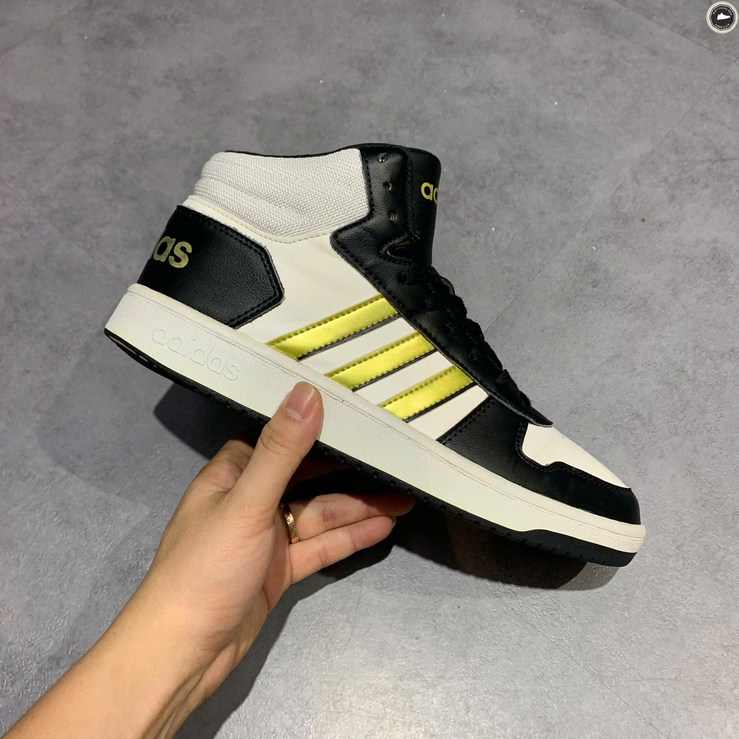 ADIDAS NEO HOOPS 2.0 MID H01197 SIZE 42 2/3 - GIÀY 2HAND CHÍNH HÃNG