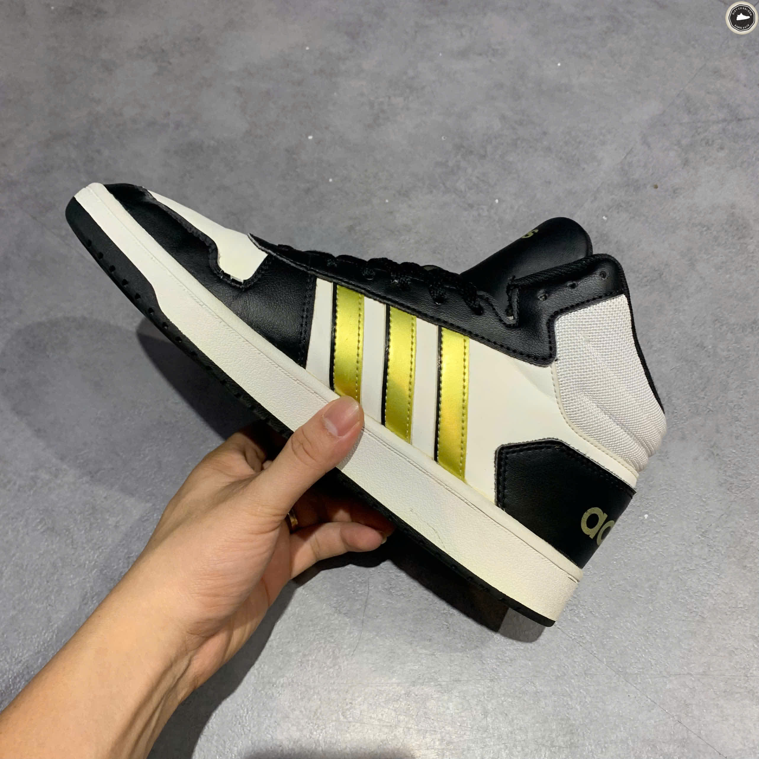 ADIDAS NEO HOOPS 2.0 MID H01197 SIZE 42 2/3 - GIÀY 2HAND CHÍNH HÃNG