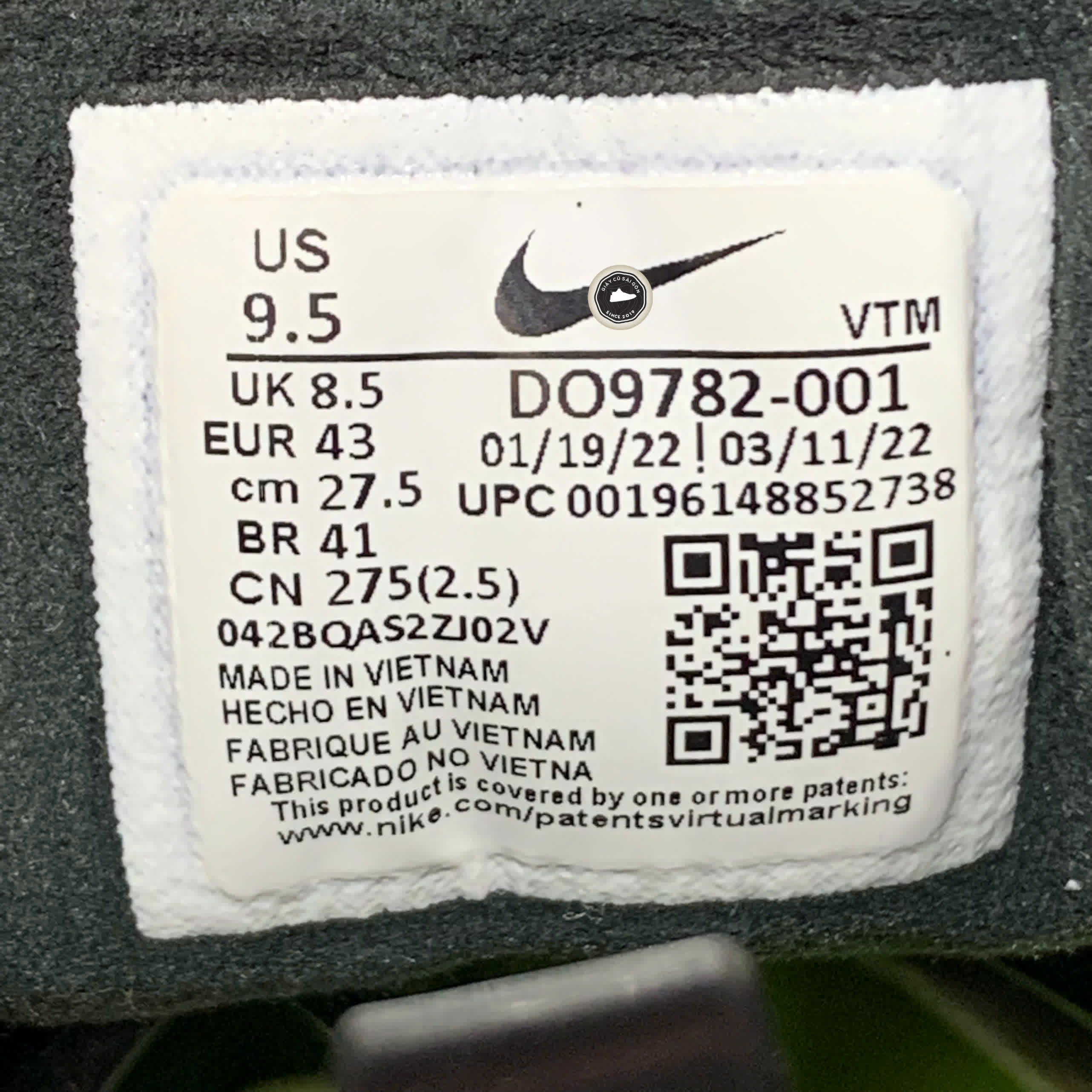 GIÀY NIKE WAFFLE ONE SE 'PHANTOM' D09782-001 SIZE 43 - GIÀY 2HAND CHÍNH HÃNG