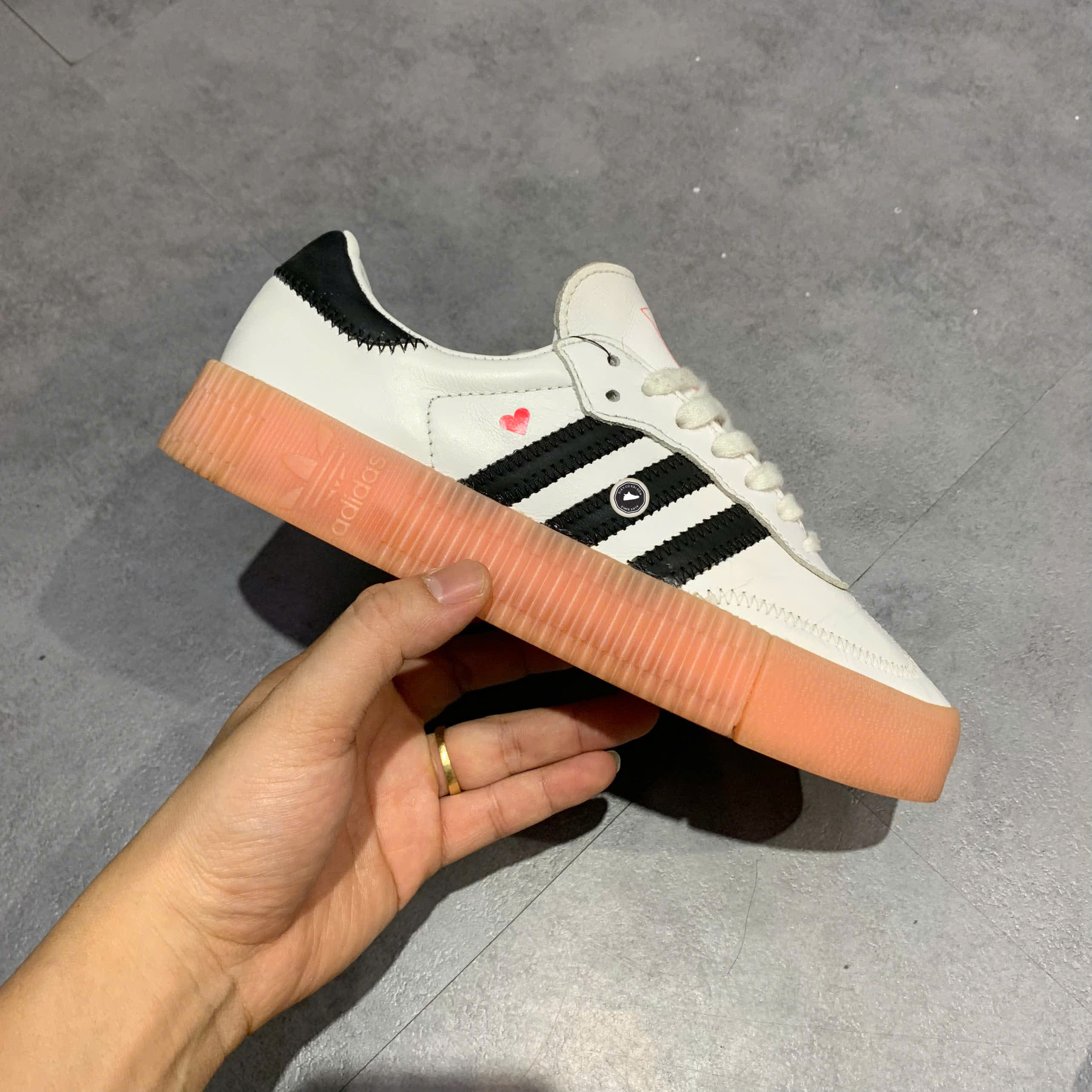 GIÀY ADIDAS SAMBAROSE 'VALENTINE' EF4965 SIZE 36 2/3 - GIÀY 2HAND CHÍNH HÃNG