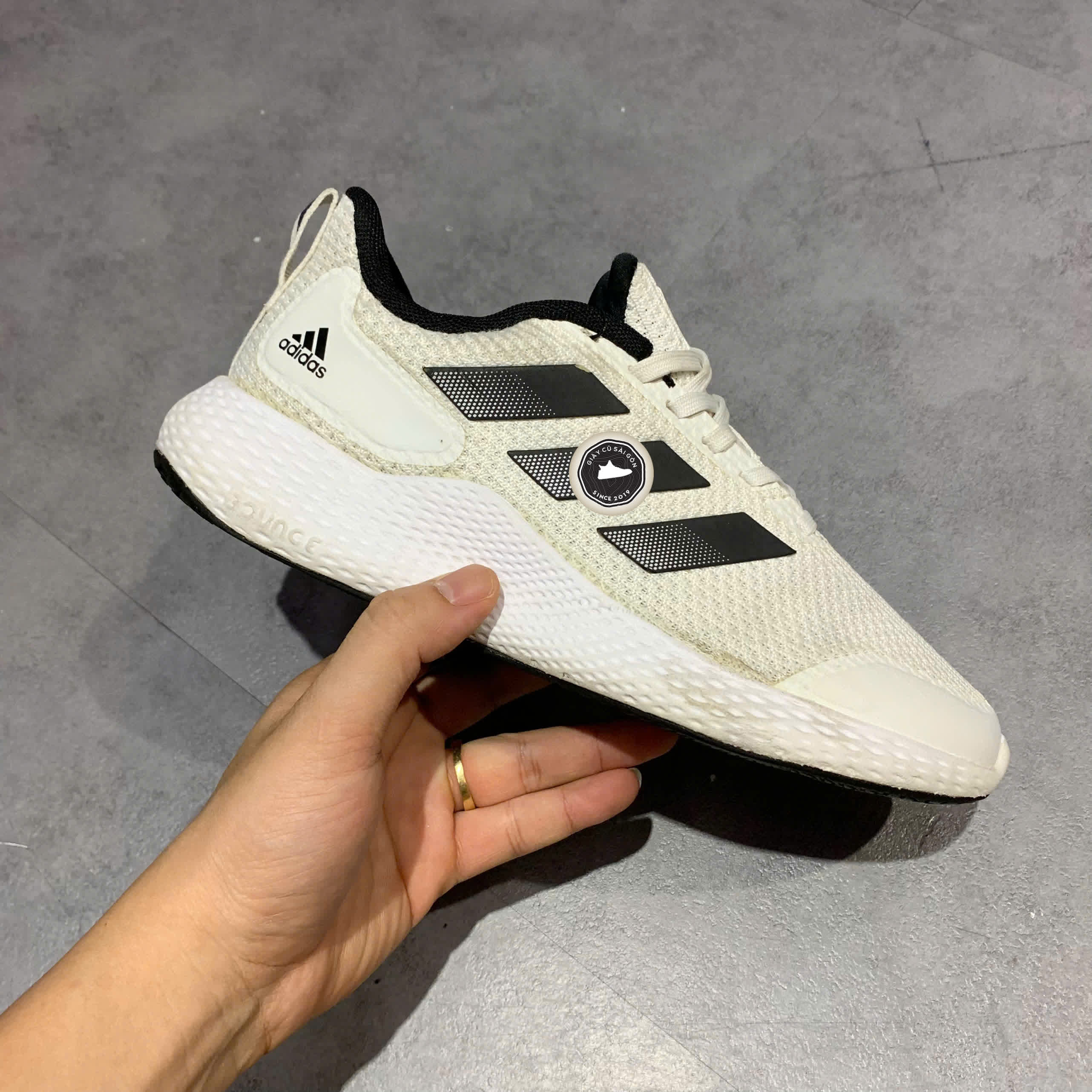 GIÀY ADIDAS EDGE GAMEDAY 'WHITE BLACK' GZ5281 SIZE 37 1/3 - GIÀY 2HAND CHÍNH HÃNG
