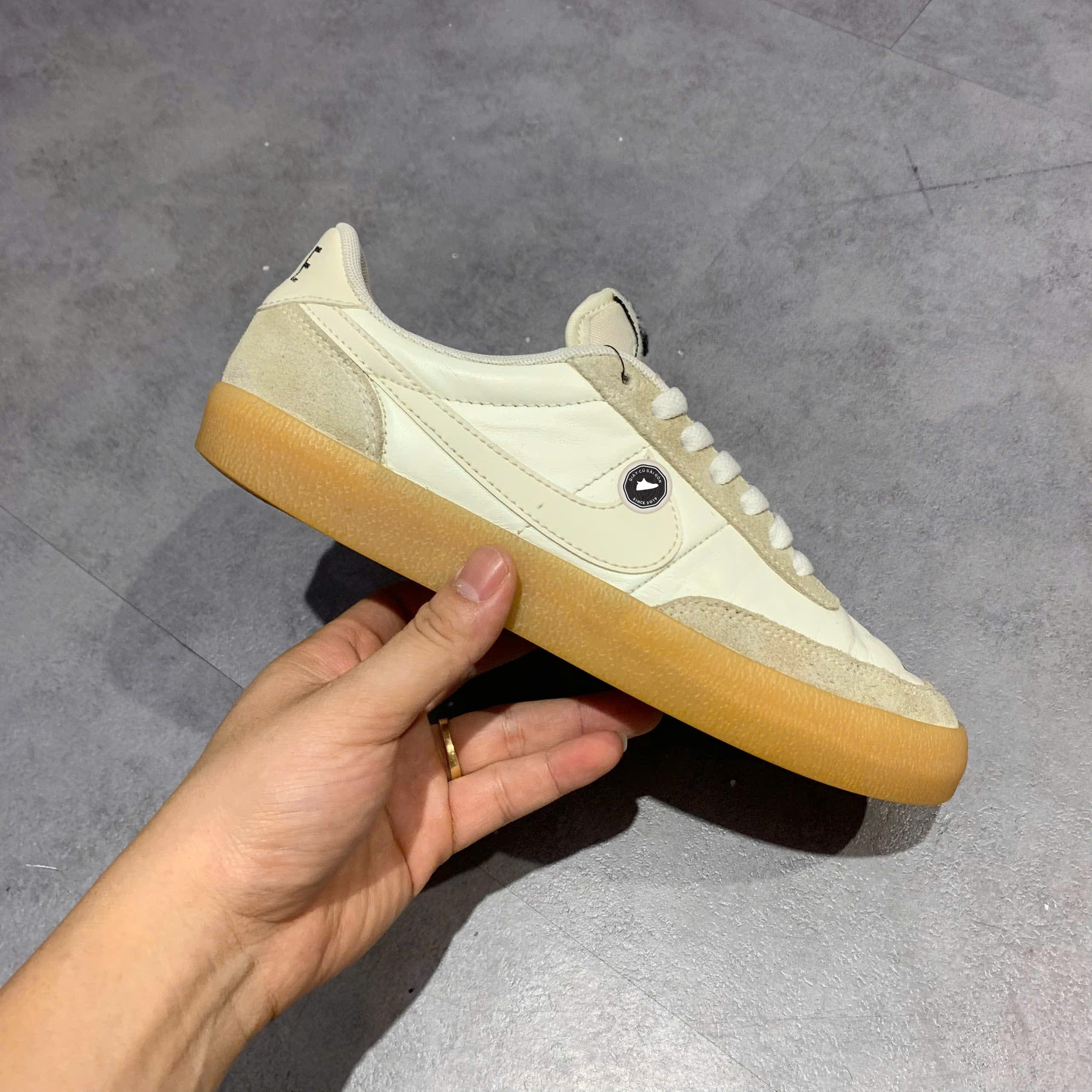 GIÀY NIKE KILLSHOT 2 LEATHER SAIL GUM 432997-128 SIZE 38.5 - GIÀY 2HAND CHÍNH HÃNG