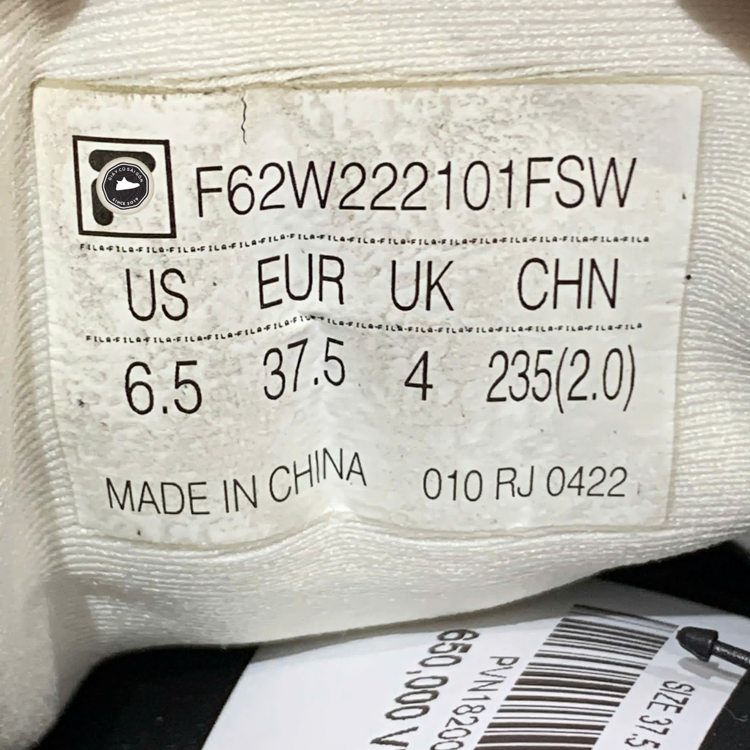GIÀY FILA CROISSANT LOW-TOP BEIGE BROWN F62W222101FSW SIZE 37.5 – GIÀY 2HAND CHÍNH HÃNG