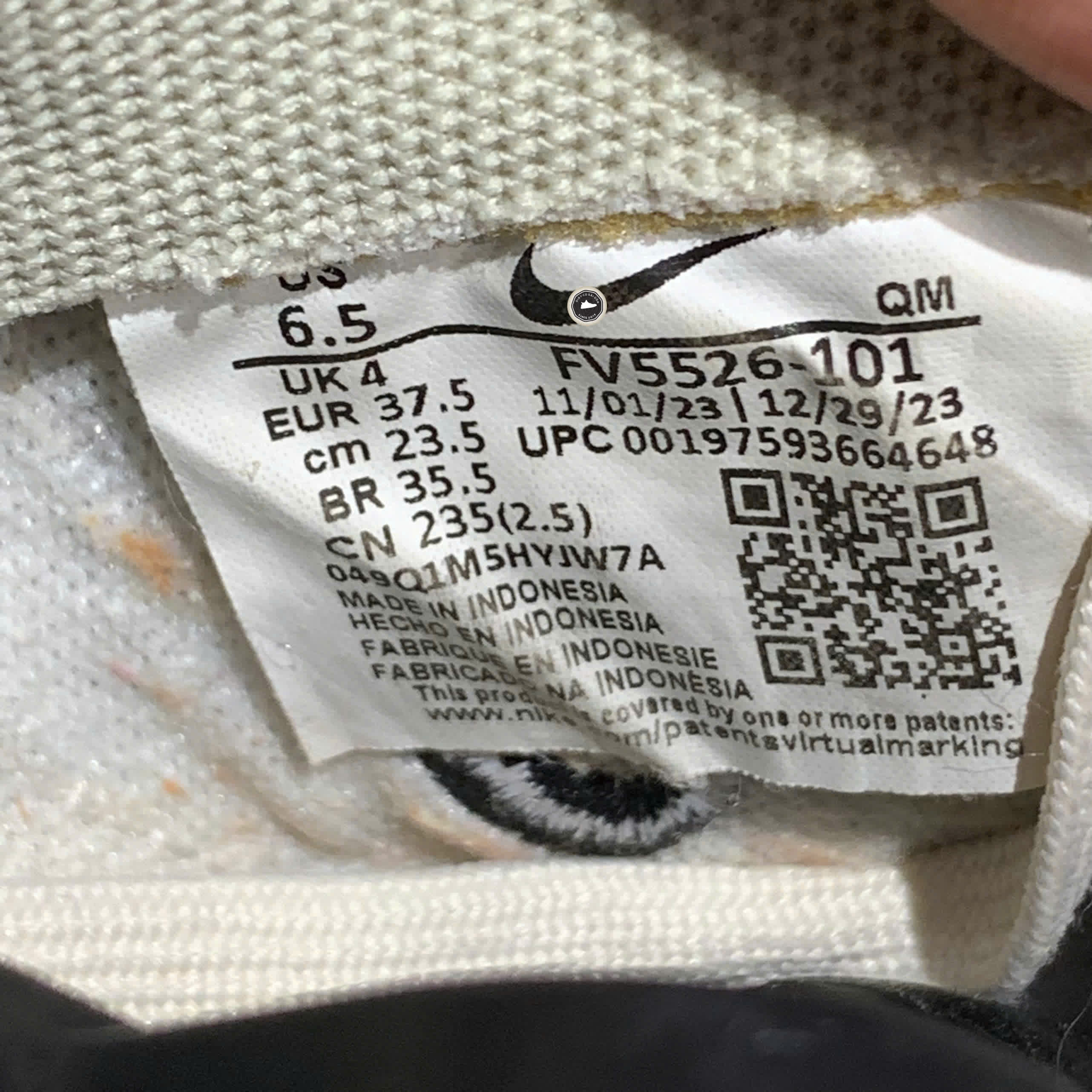 GIÀY NIKE COURT LEGACY LIFT FV5526-101 SIZE 37.5 - GIÀY 2HAND CHÍNH HÃNG