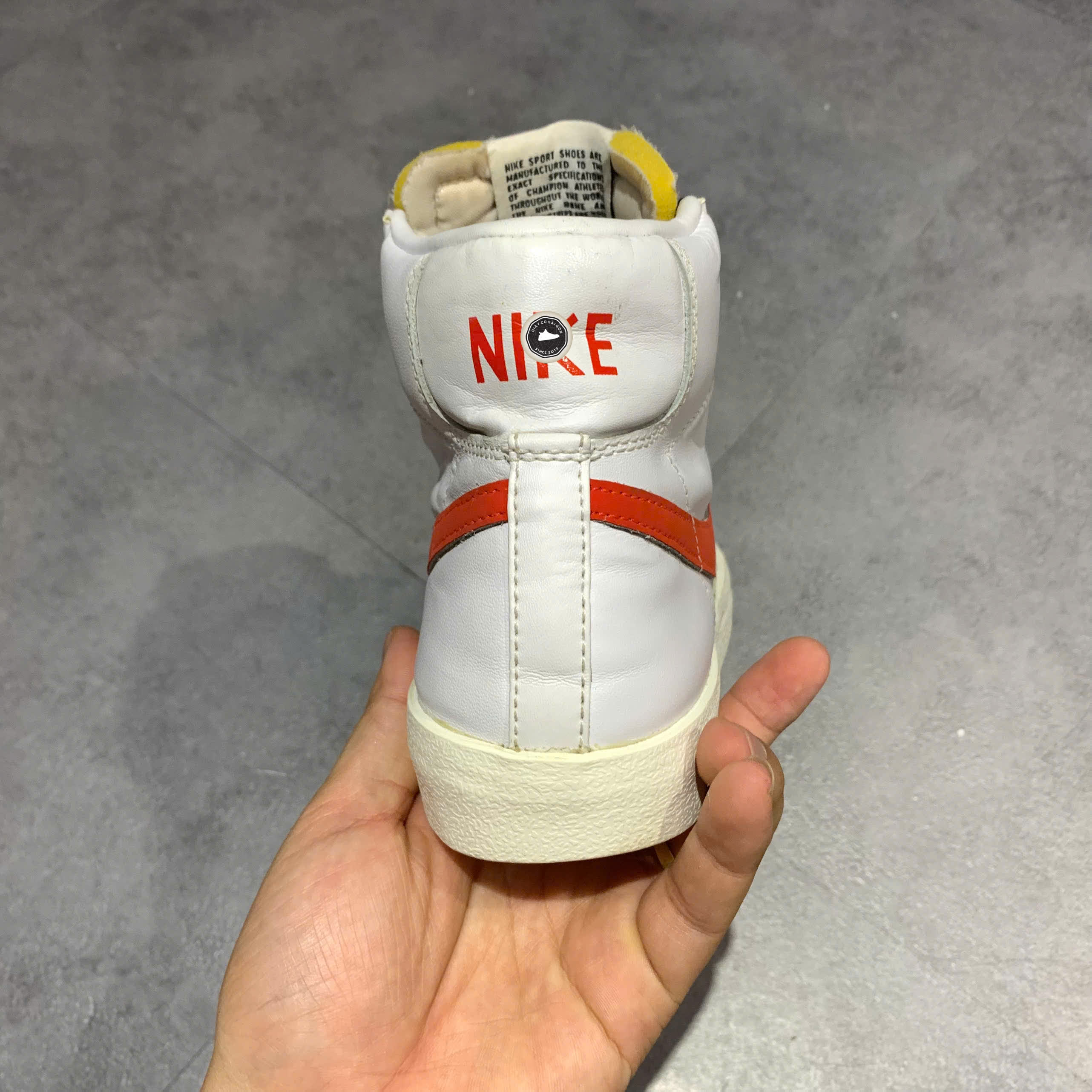 GIÀY NIKE BLAZER MID '77 VINTAGE HABANERO RED CZ1055-101 SIZE 38 - GIÀY 2HAND CHÍNH HÃNG