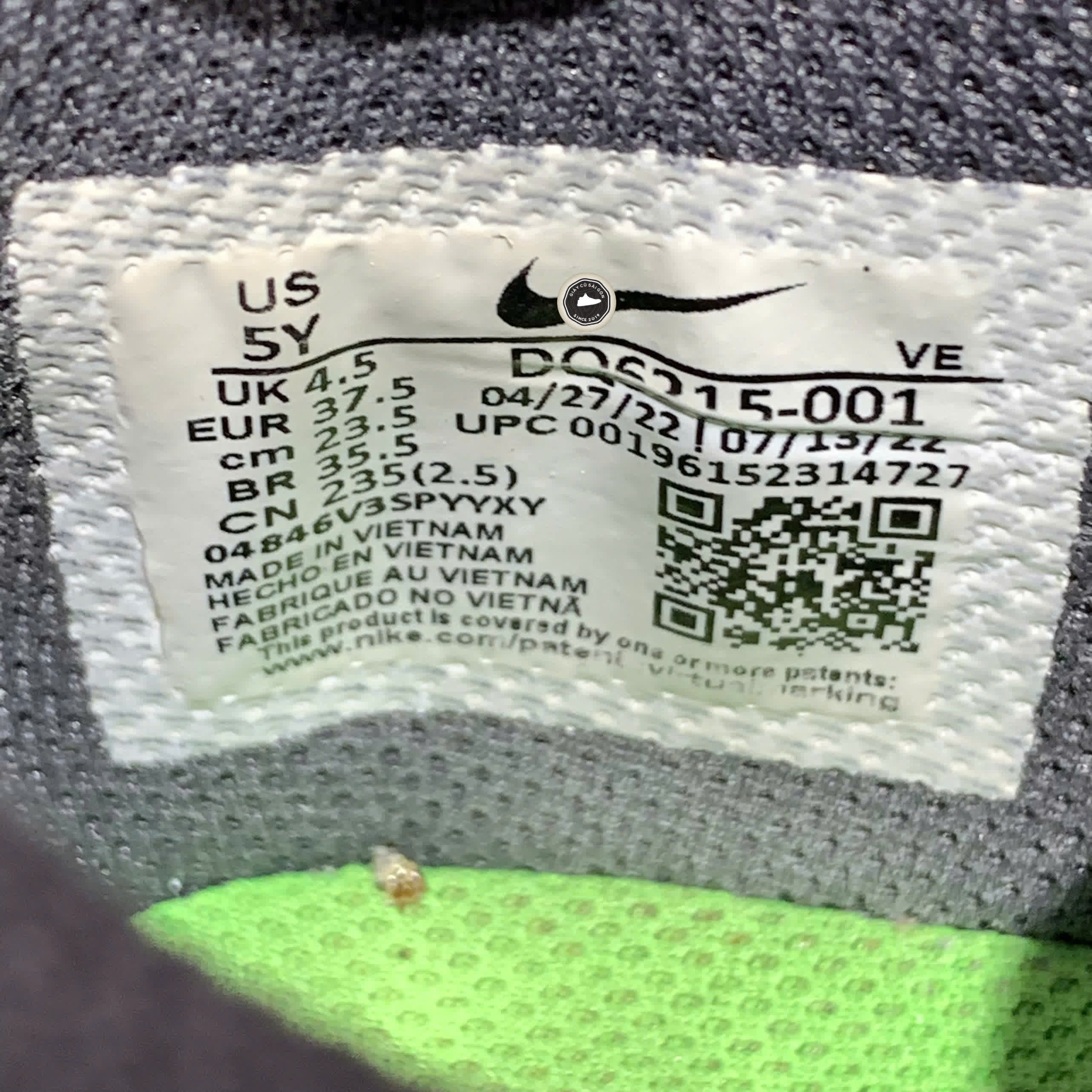 NIKE DUNK LOW SE GS DQ6215-001 SIZE 37.5 - GIÀY 2HAND CHÍNH HÃNG