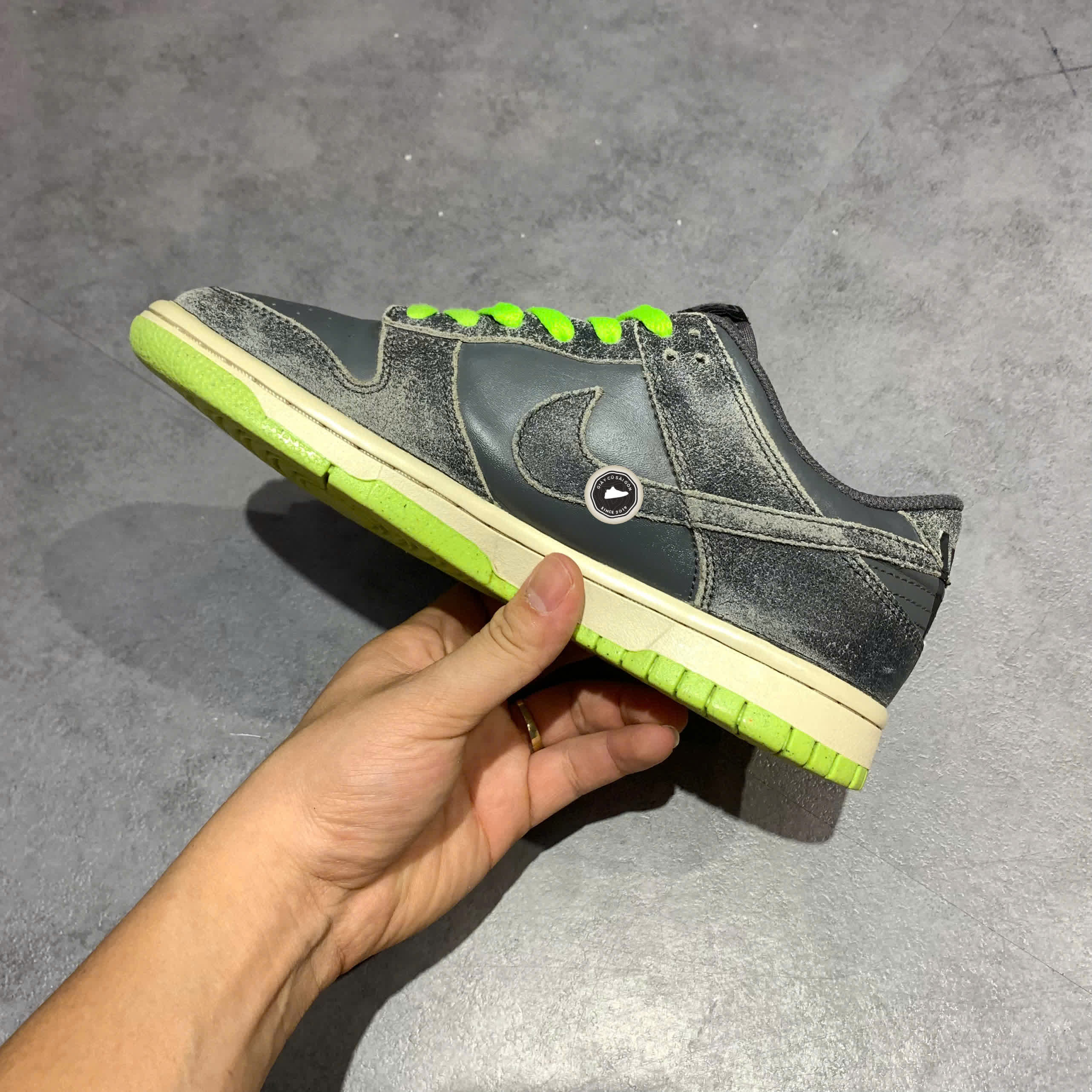 NIKE DUNK LOW SE GS DQ6215-001 SIZE 37.5 - GIÀY 2HAND CHÍNH HÃNG