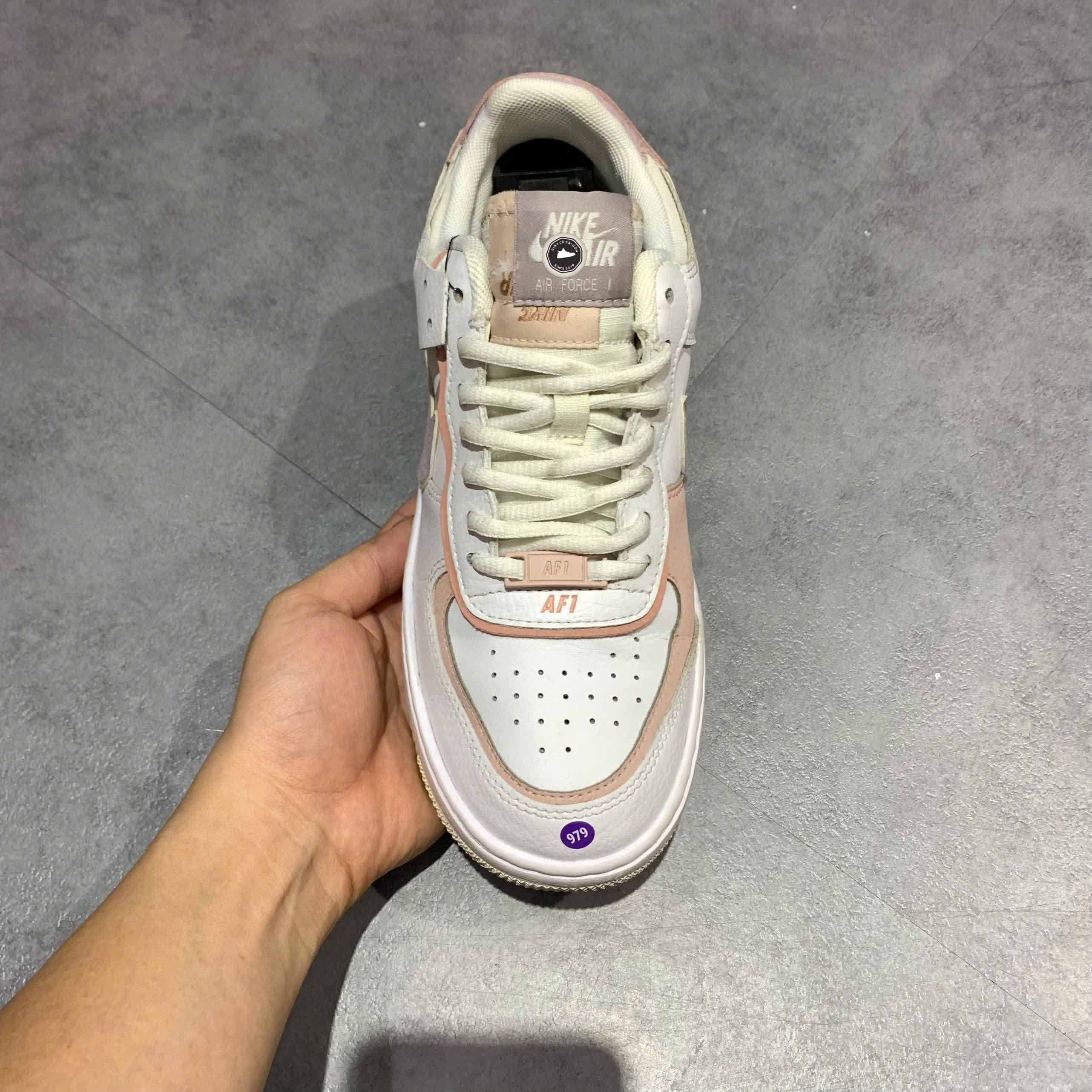 NIKE AIR FORCE 1 SHADOW 'AMETHYST ASH' CI0919 113 SIZE 38 - GIÀY 2HAND CHÍNH HÃNG
