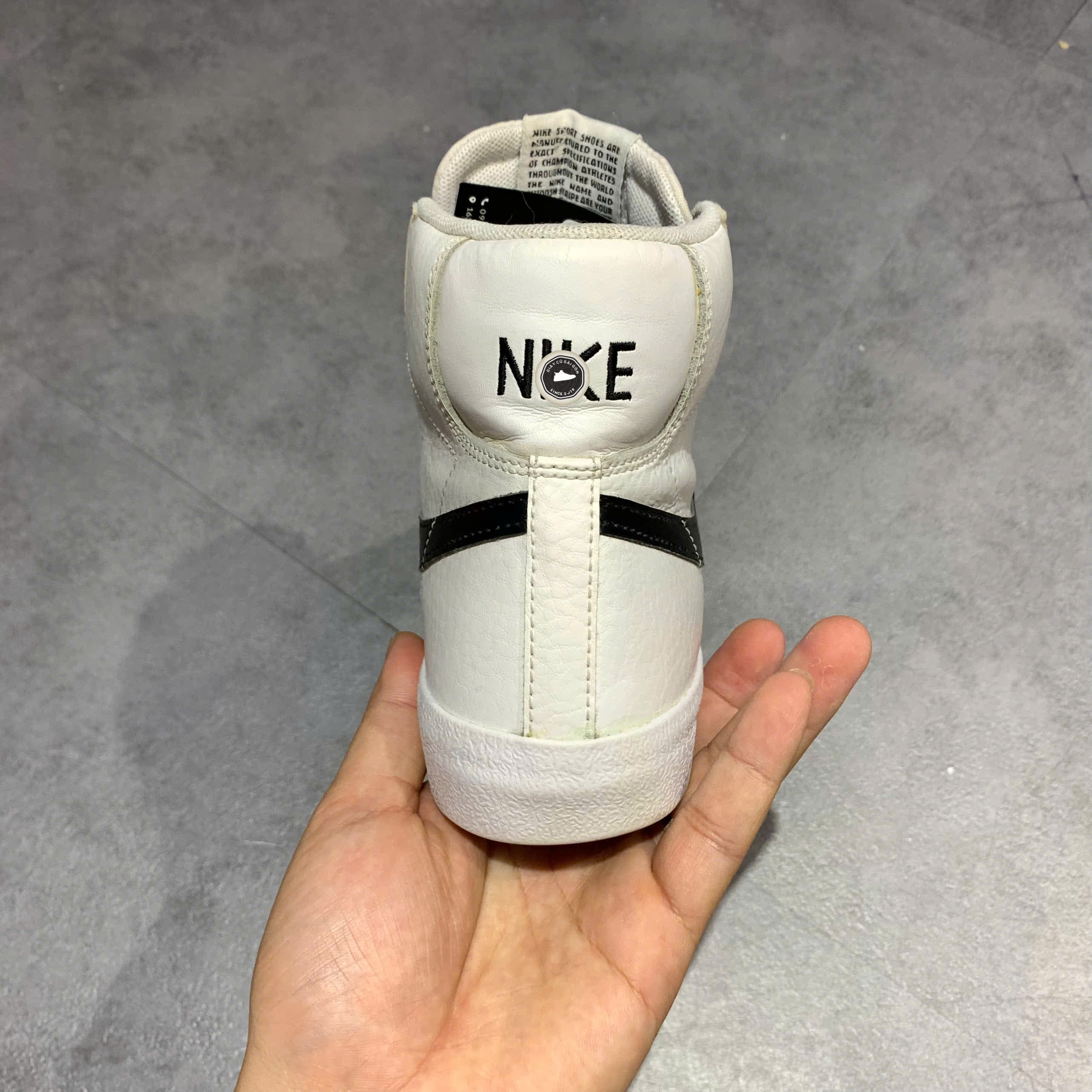 GIÀY NIKE BLAZER MID '77 WHITE BLACK' DA4086-100 SIZE 38.5 – GIÀY 2HAND CHÍNH HÃNG