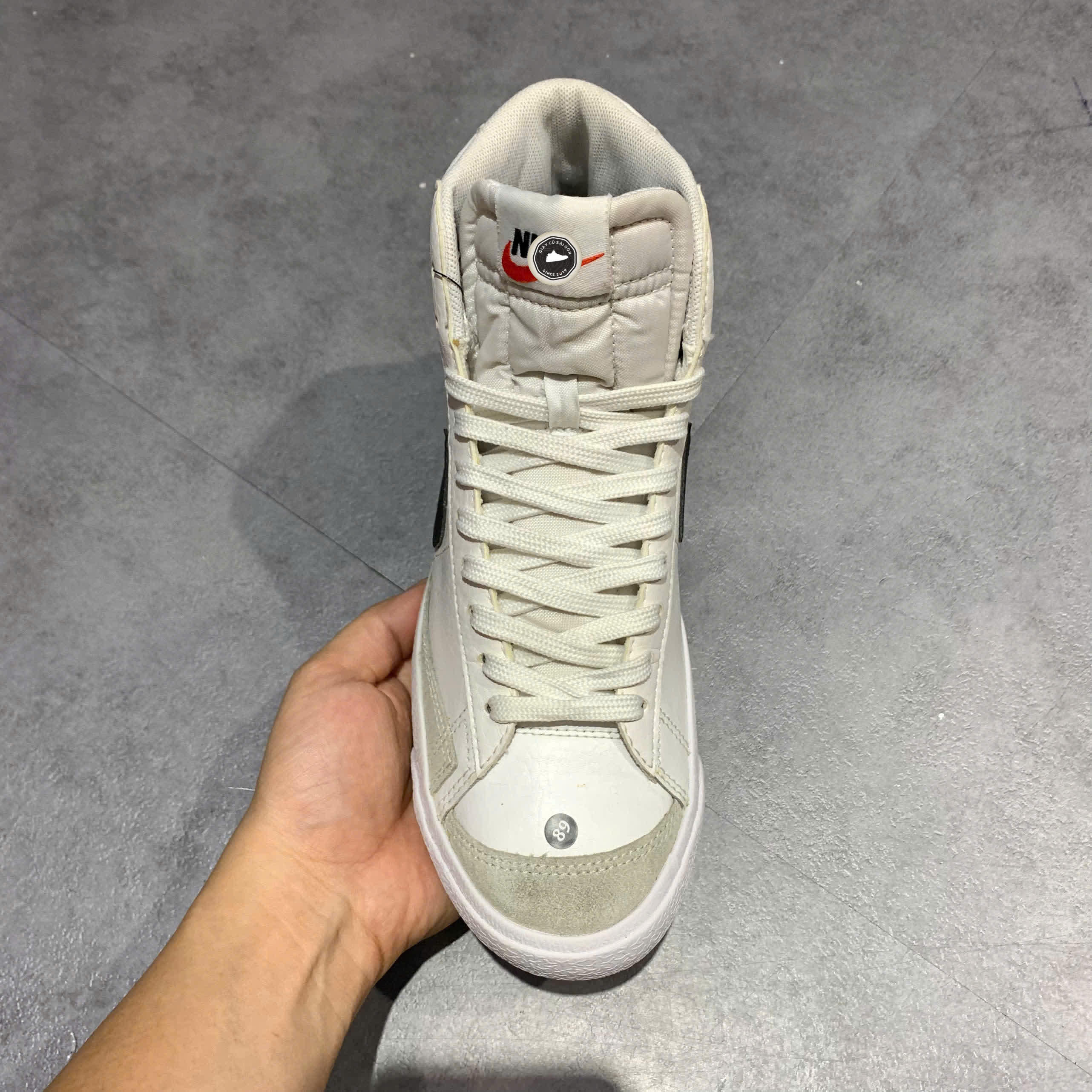 GIÀY NIKE BLAZER MID '77 WHITE BLACK' DA4086-100 SIZE 38.5 – GIÀY 2HAND CHÍNH HÃNG