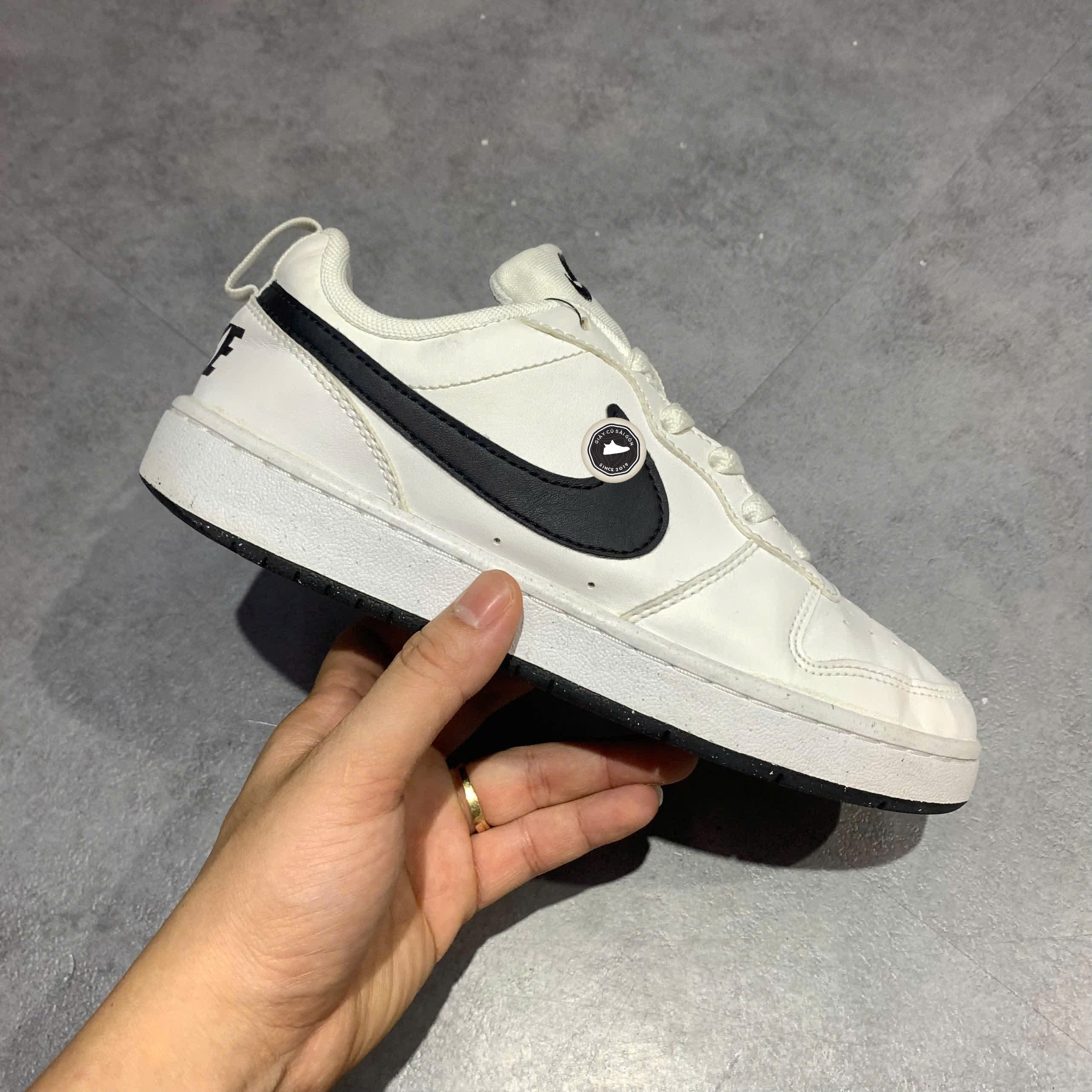 GIÀY NIKE COURT BOROUGH LOW RECRAFT DV5456-104 SIZE 37.5